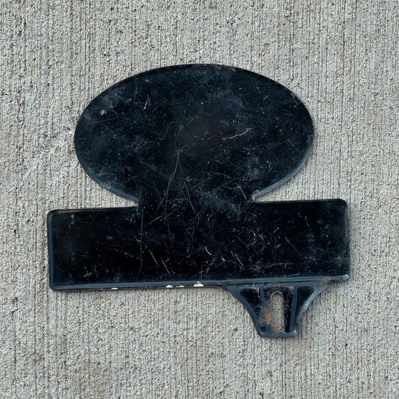 1960 Era Wichita Falls Texas License Plate Topper Auto Tag Peoples Electric Football Wolf