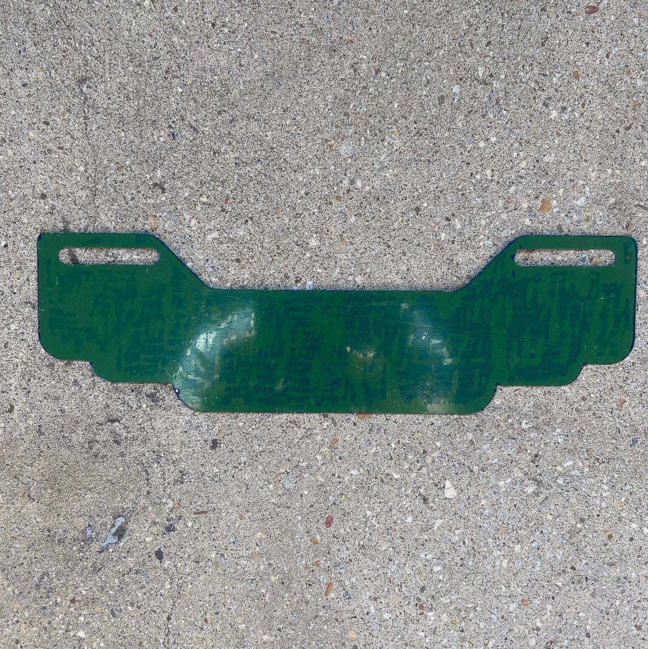 1950 Era Findlay Ohio License Plate Topper Auto Tag OH Flag City USA Americana Smaltz Paint
