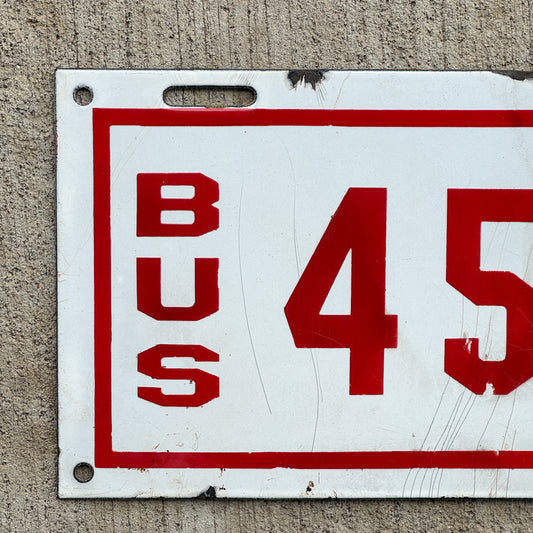 1914 North Carolina Bus or Business Porcelain License Plate Auto Tag Few Examples Known 456