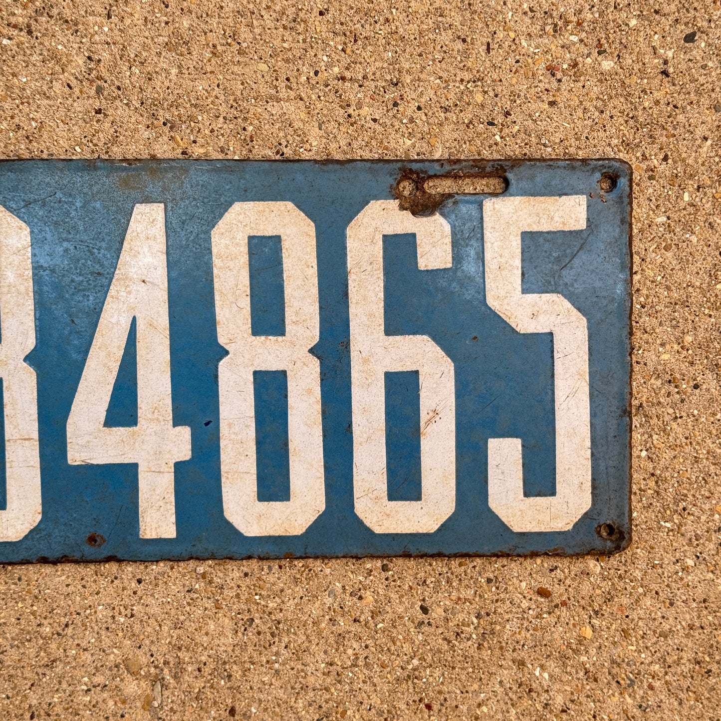 1915 Pennsylvania Porcelain License Plate Auto Tag 134865