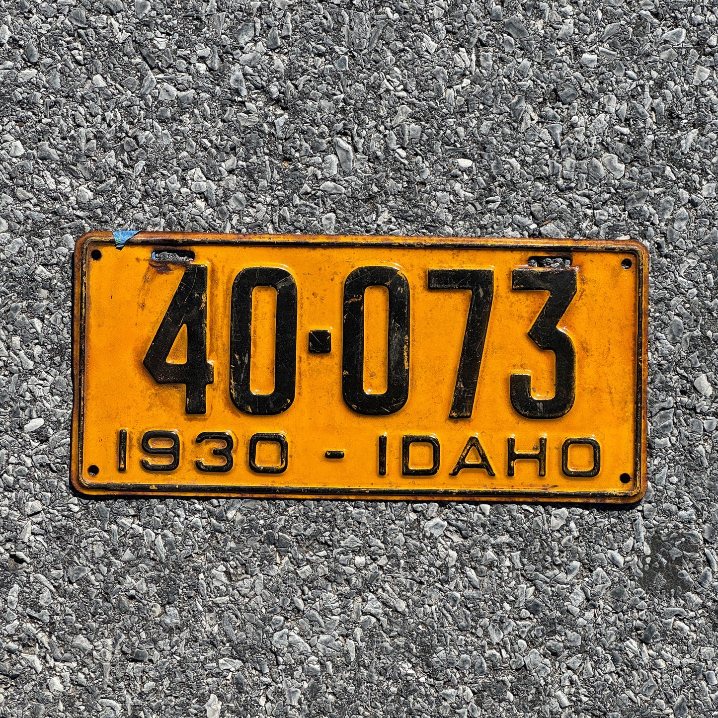 Photo of a 1930 Idaho License Plate Auto Tag Garage Decor Vintage Ford Model A Year 40 073