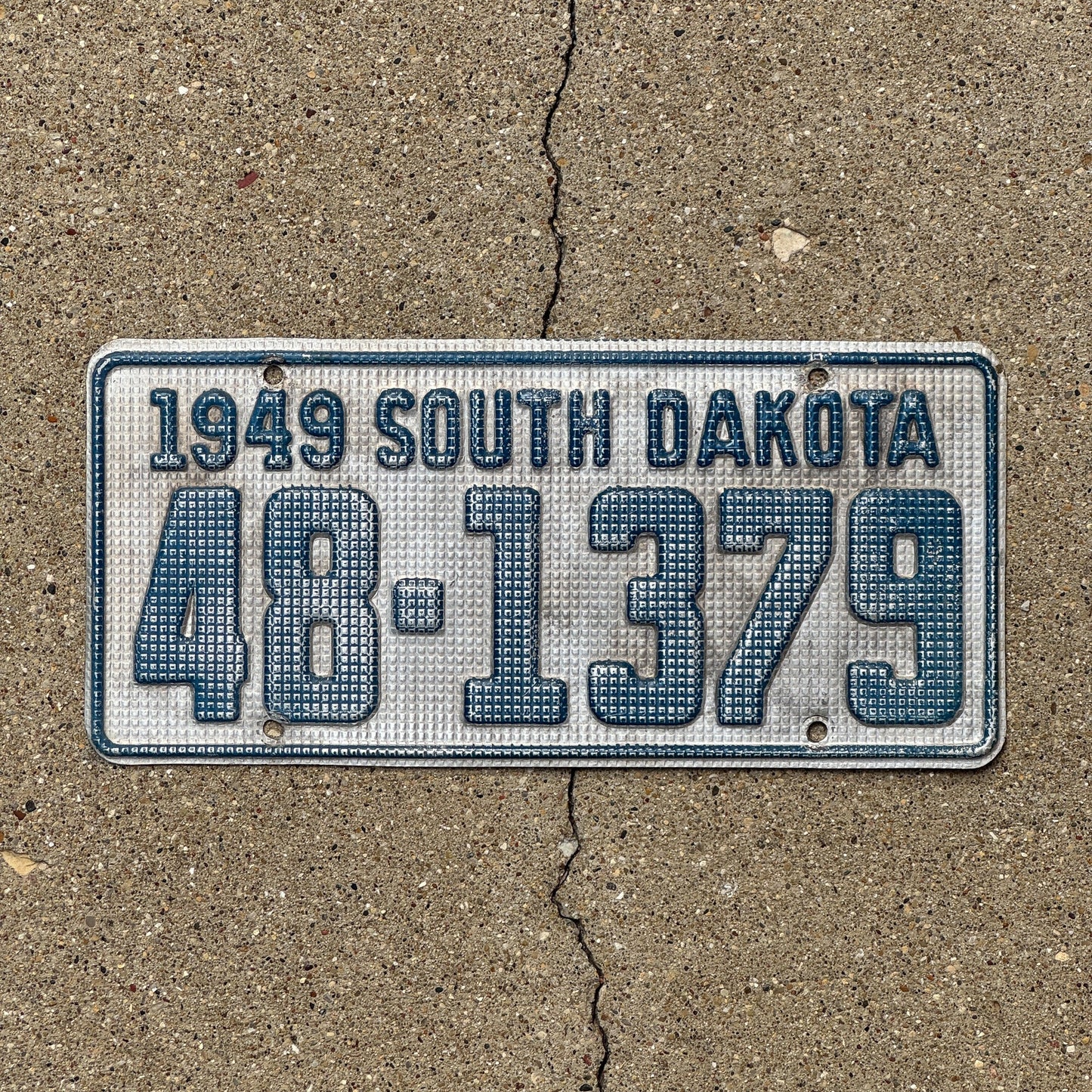 Photo of a 1949 South Dakota License Plate Auto Tag 2 Garage Decor 48 1379