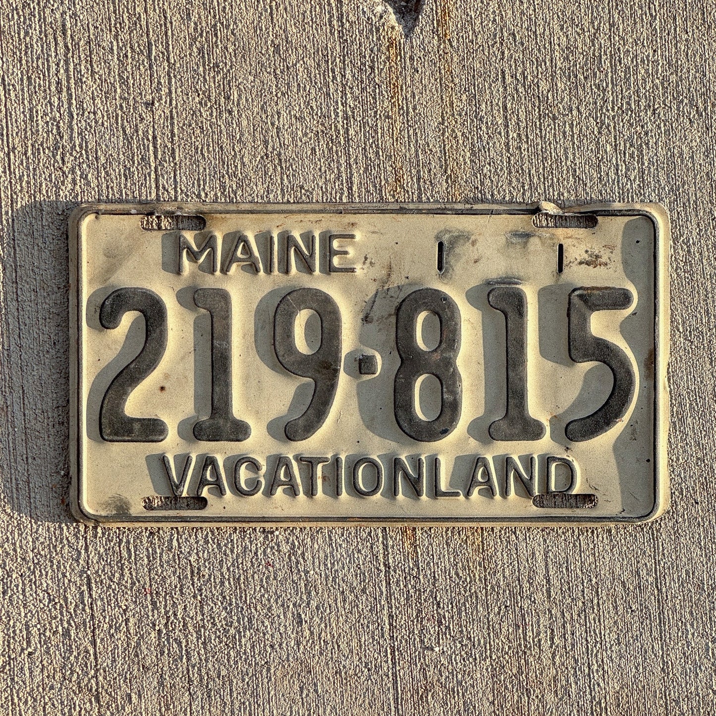 Photo of a 1950 Maine License Plate Auto Tag Garage Decor Vintage 219 815
