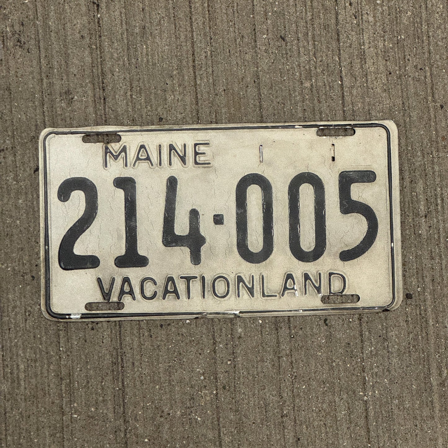 Photo of a 1950 Maine License Plate Auto Tag Garage Decor Vintage Vacationland 214 005