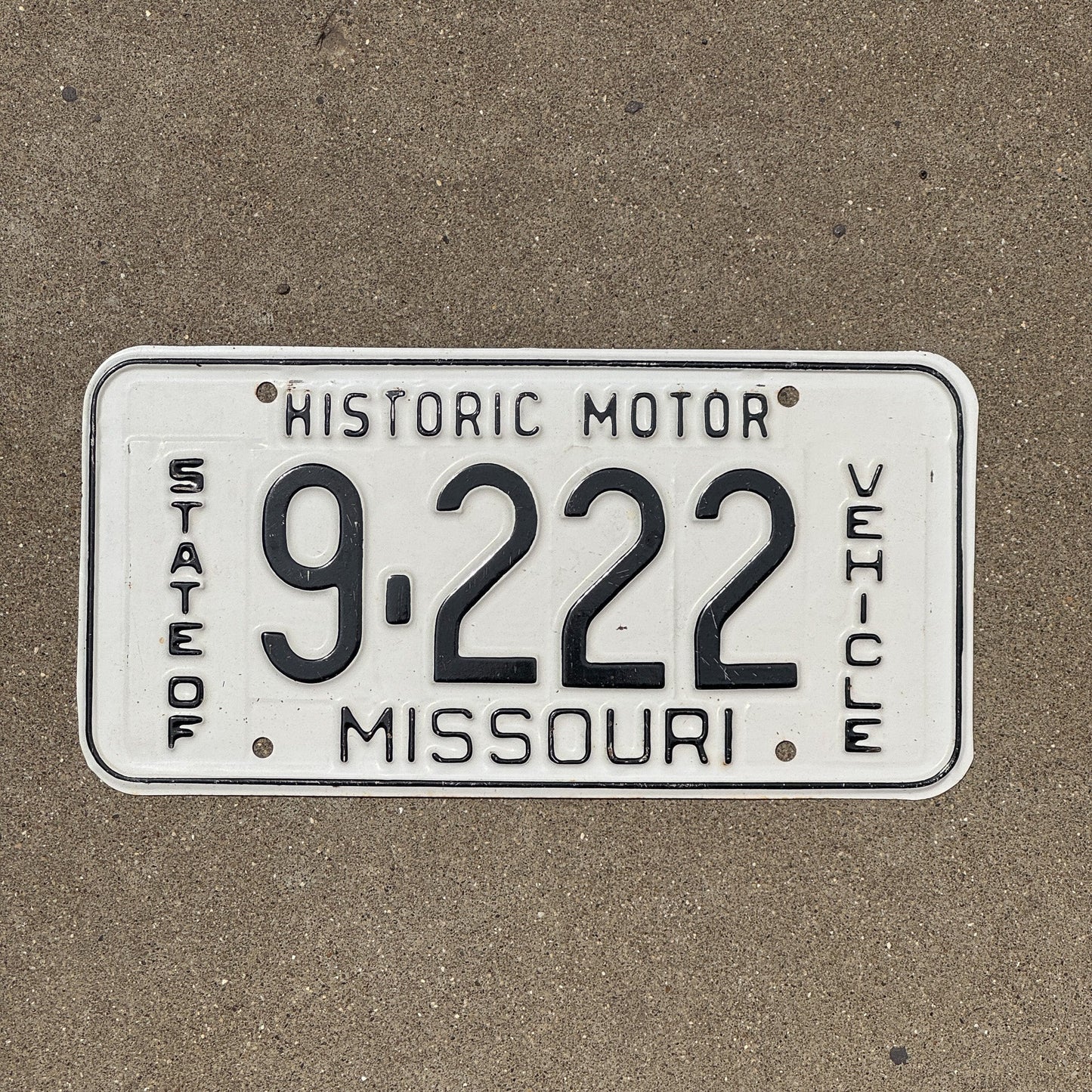 Photo of a 1956 Missouri Historic Vehicle License Plate Auto Tag Garage Decor Vintage Repeat Repeating 9 222