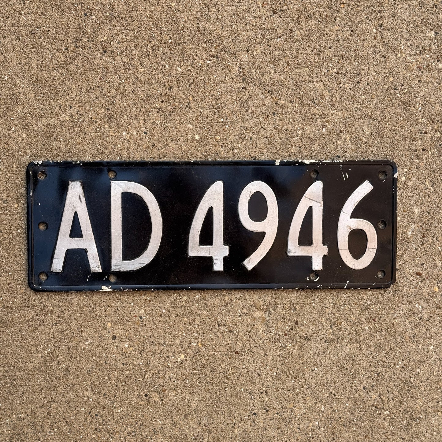 Photo of a 1964 New Zealand License Plate Auto Tag Garage Decor Vintage AD 4946