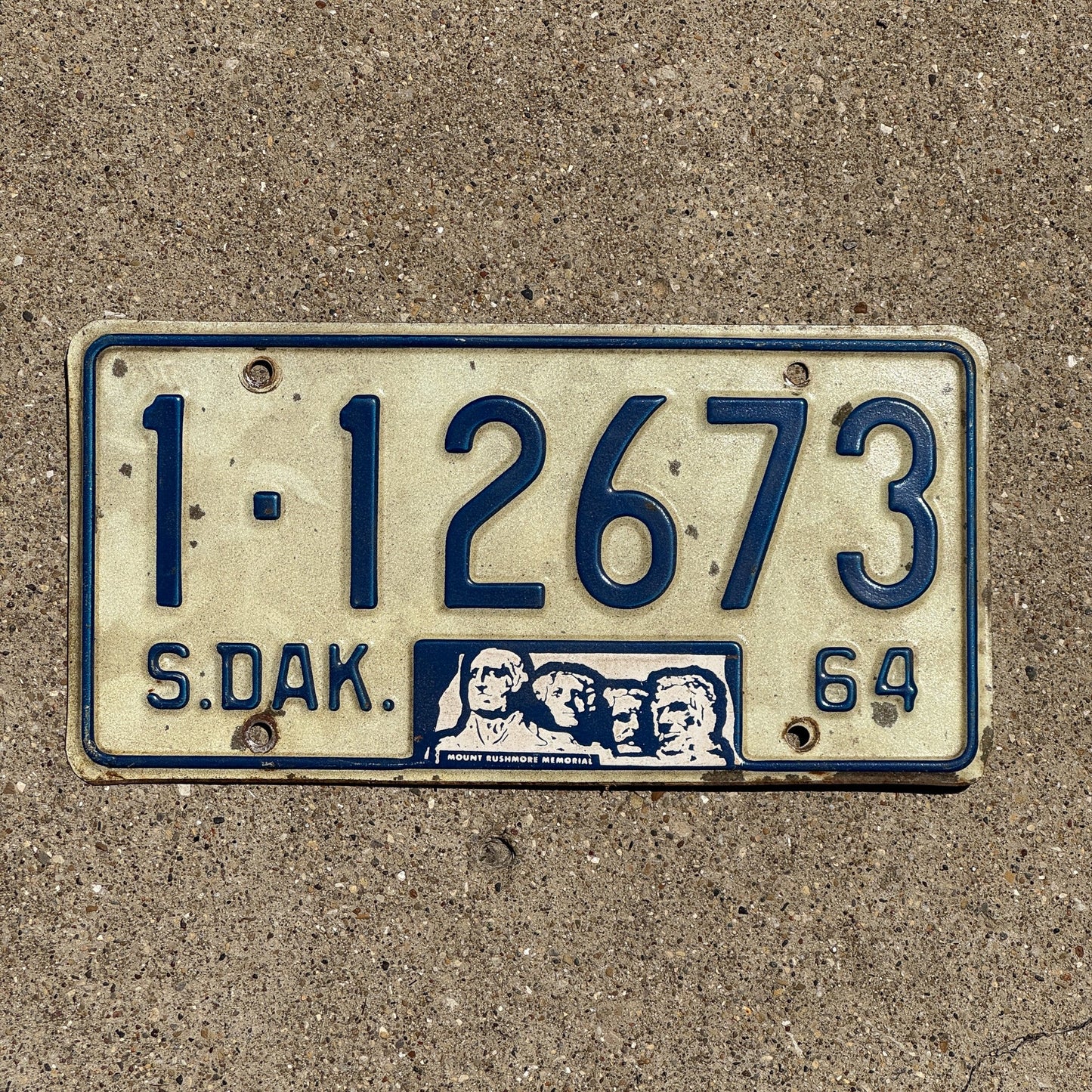 Photo of a 1964 South Dakota License Plate Auto Tag Garage Decor Vintage Minnehaha 1 12673