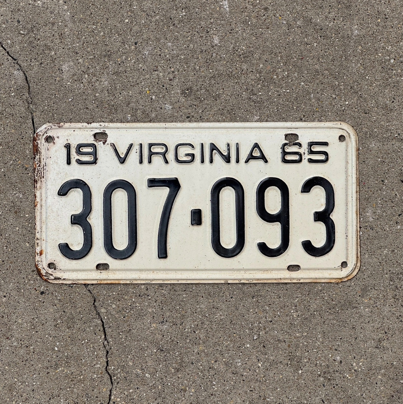 Photo of a 1965 Virginia License Plate Auto Tag Garage Decor Dairyland Dairyland 307093