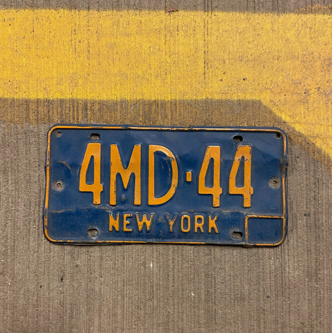 Photo of a 1966 New York Medical Doctor License Plate Auto Tag Garage Decor Doc Dr 4 MD 44