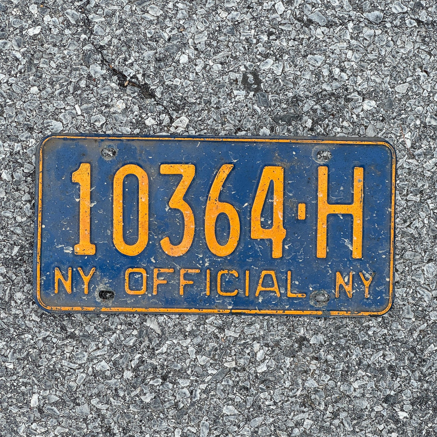 Photo of a 1966 New York Official License Plate Auto Tag 2 Garage Decor 10364 H
