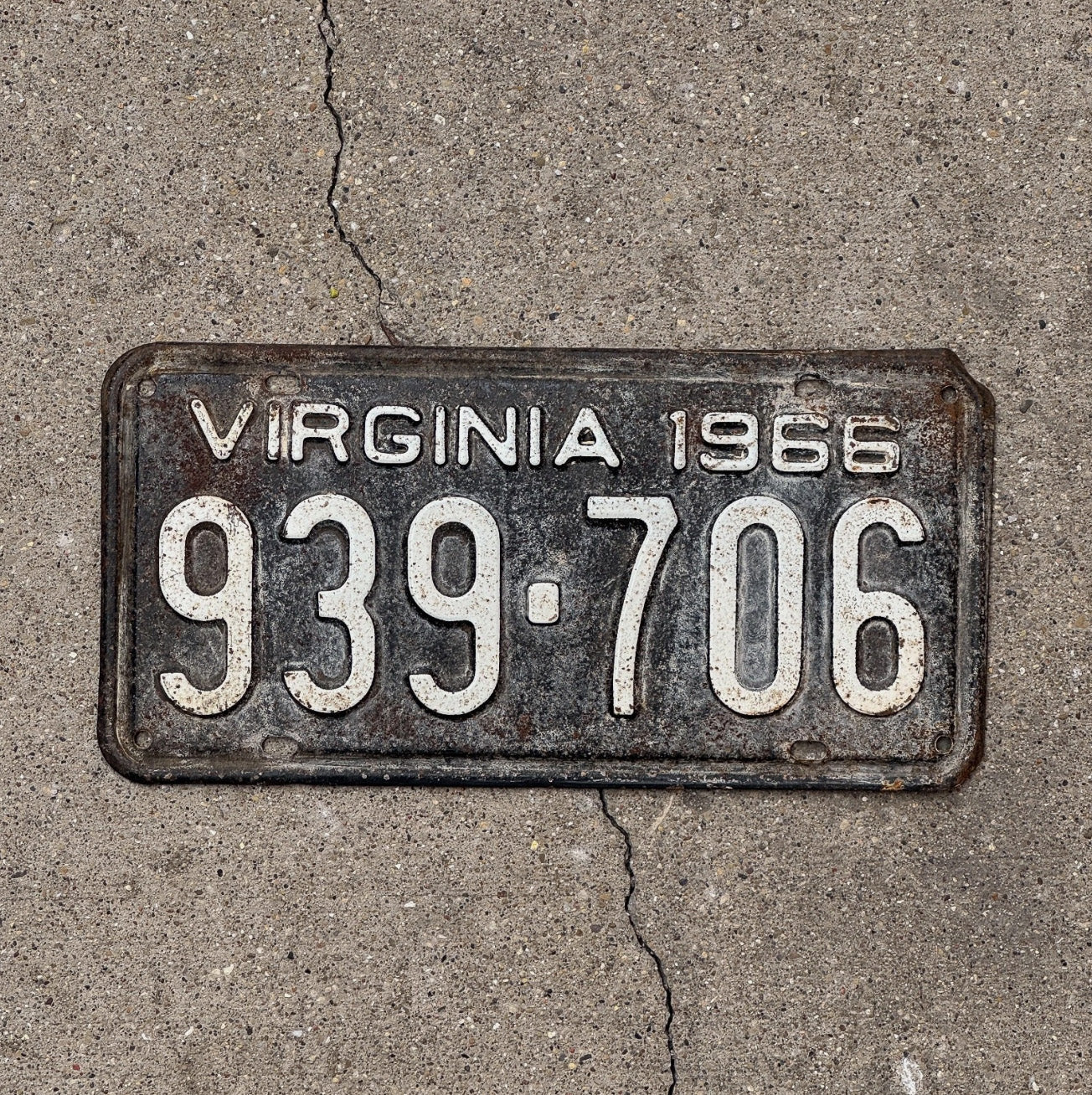 Photo of a 1966 Virginia License Plate Auto Tag Garage Decor 939706