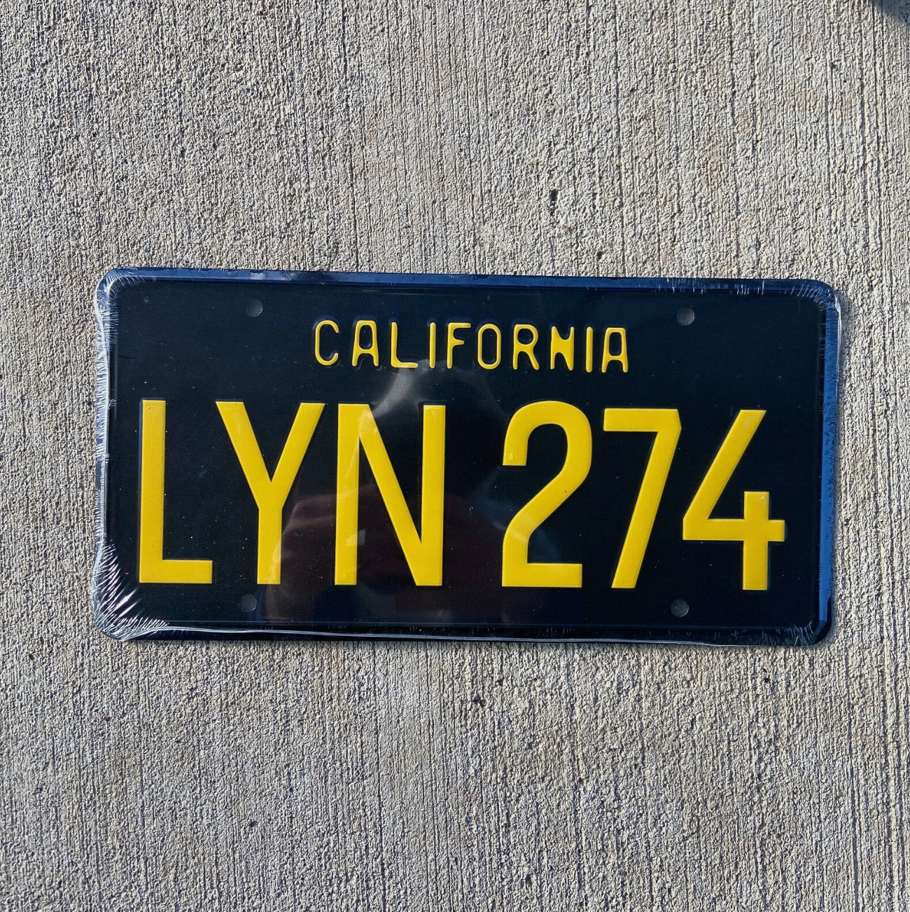 Photo of a 1967 California Souvenir License Plate Auto Tag Garage Decor Vintage Vintage Style NOS Movie Eleanor LYN 274