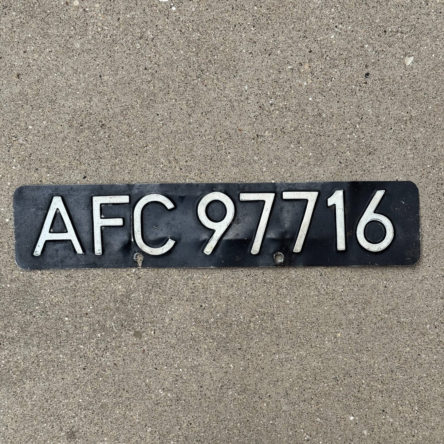 Photo of a 1967 Netherlands Allied Forces License Plate Auto Tag 1 Garage Decor AFC 97716