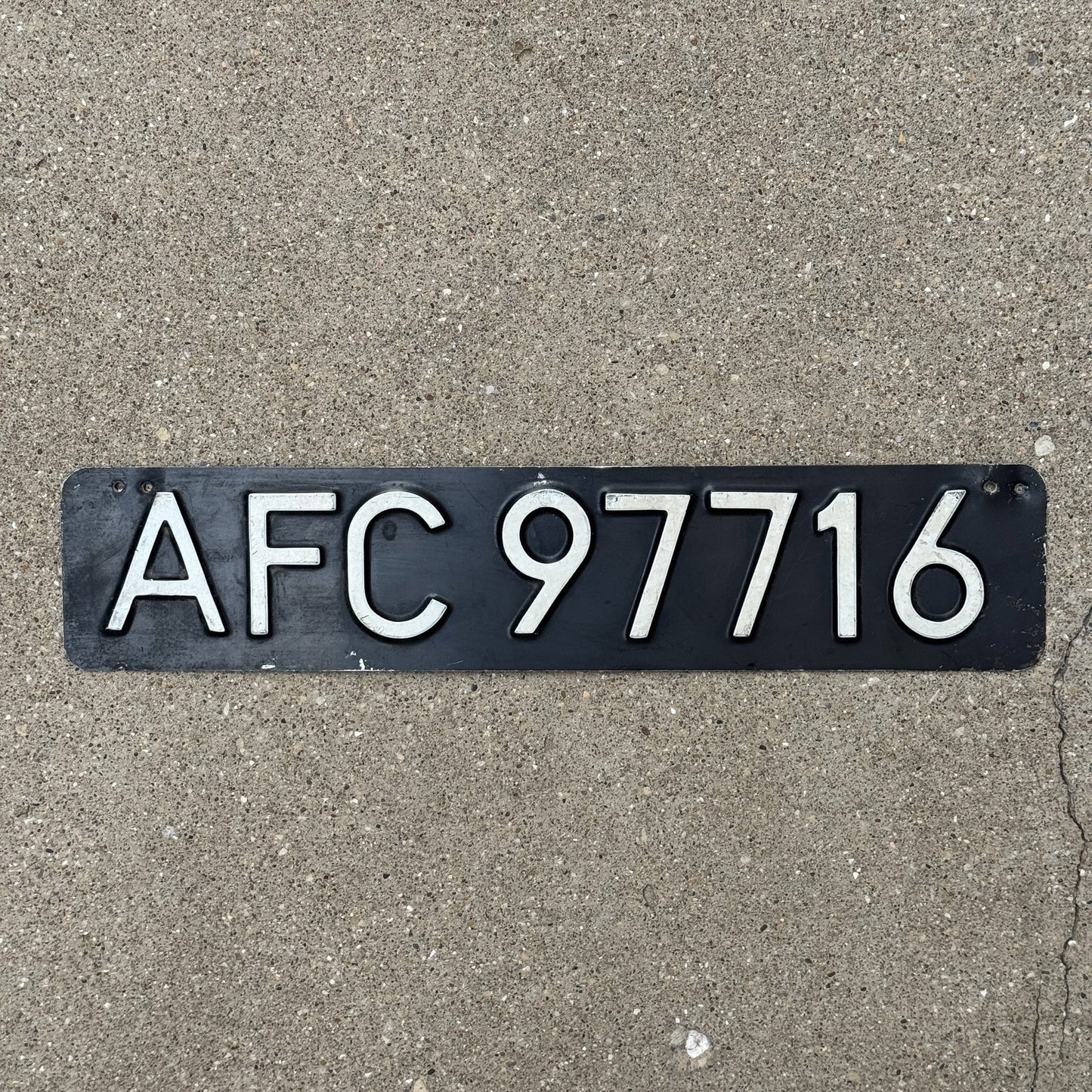 Photo of a 1967 Netherlands Allied Forces License Plate Auto Tag 2 Garage Decor AFC 97716