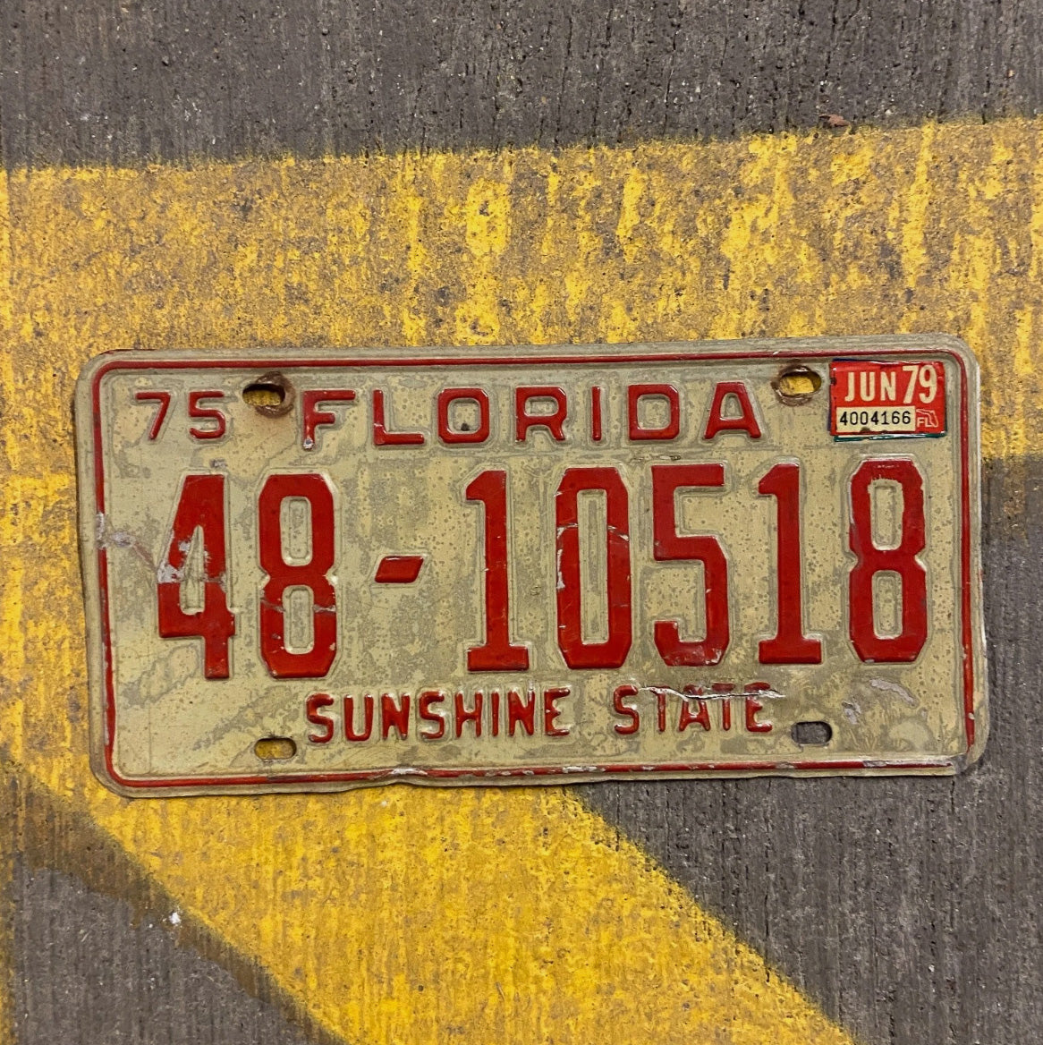Photo of a 1975 Florida License Plate Auto Tag Garage Decor Vintage License Plate Vintage Auto Garage Decor Clay County 48 10518
