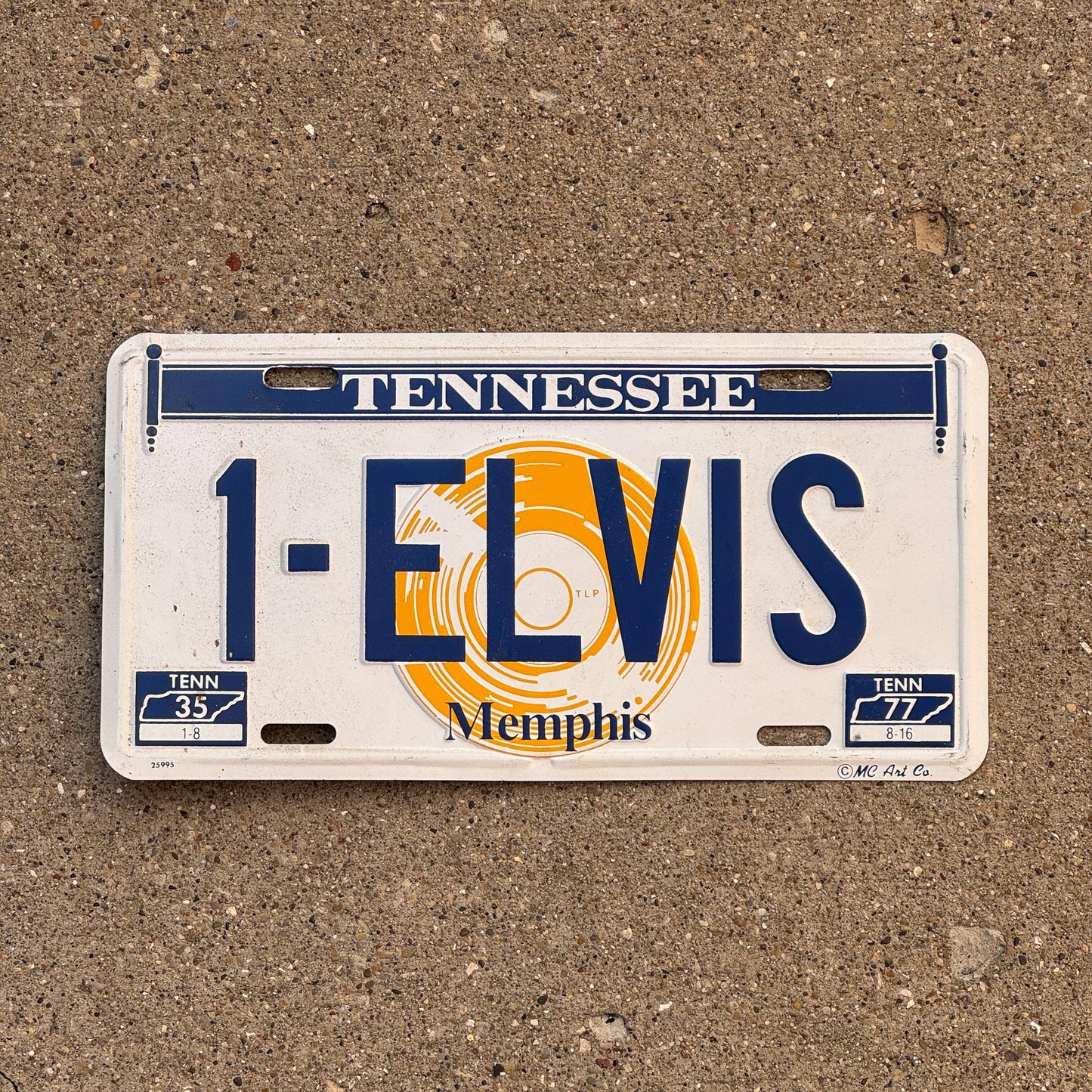 Photo of a 1977 Tennessee Booster License Plate Auto Tag Garage Decor Vintage Tag 2 1 ELVIS