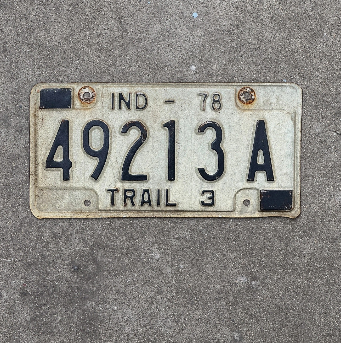 Photo of a 1978 Indiana License Plate Auto Tag Garage Decor 49213 A