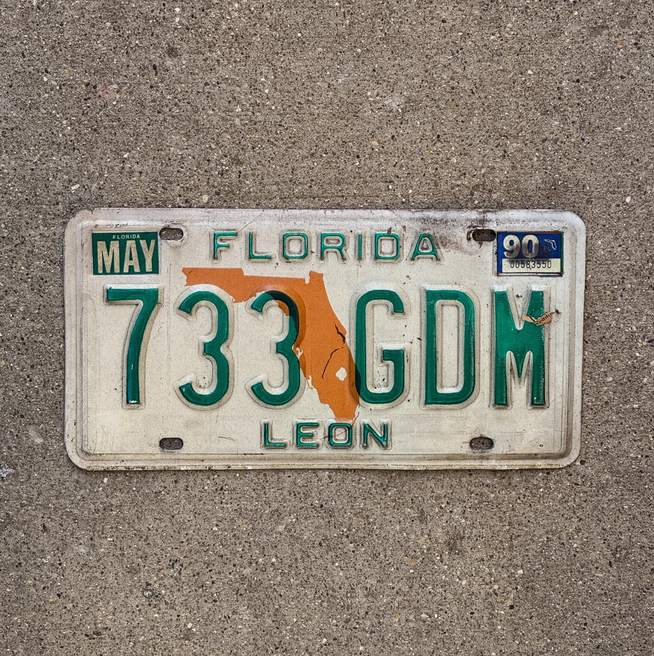 Photo of a 1979 Florida License Plate Auto Tag Garage Decor Leon County Leon County 733 GDM