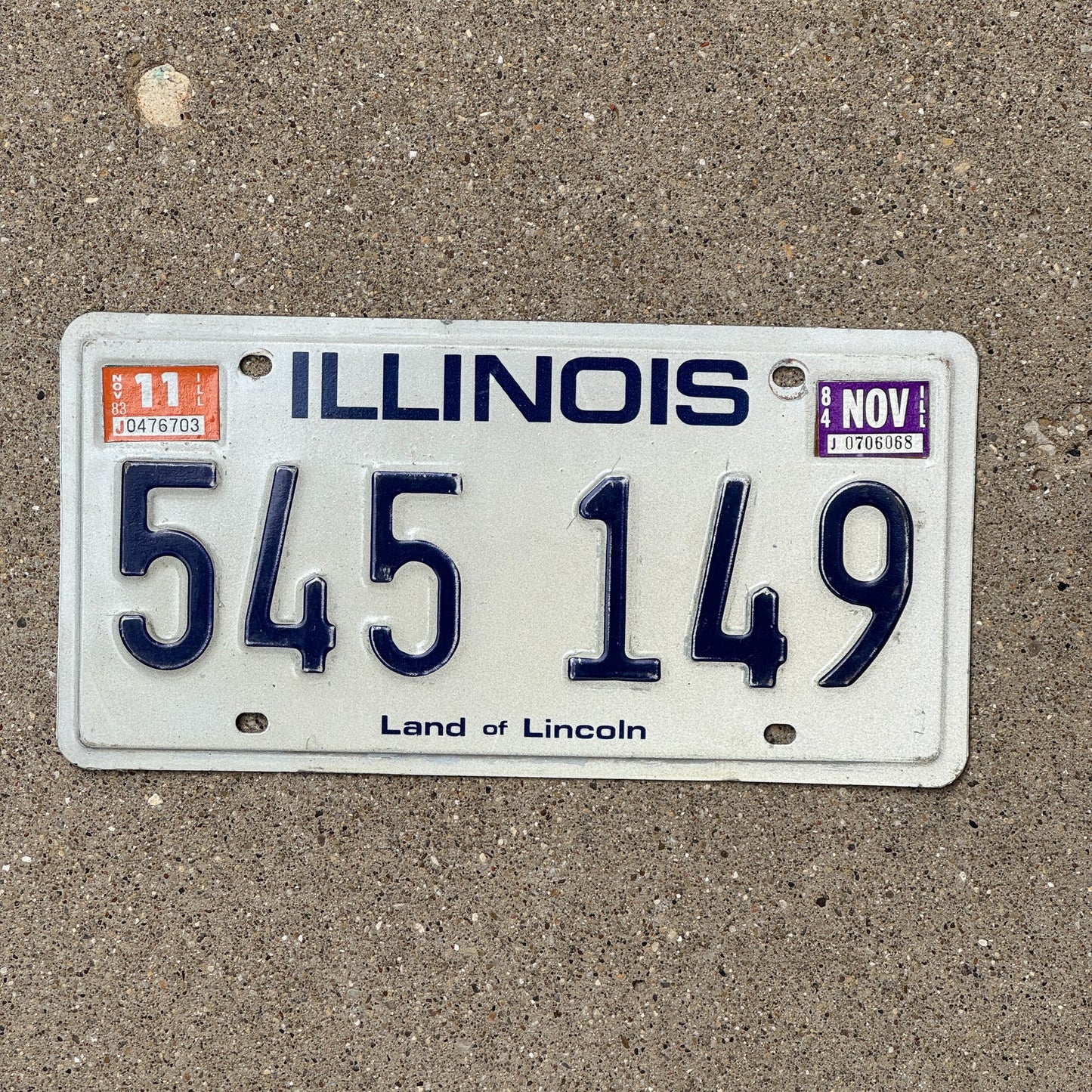 Photo of a 1979 Illinois License Plate Auto Tag Garage Decor Vintage 545 149
