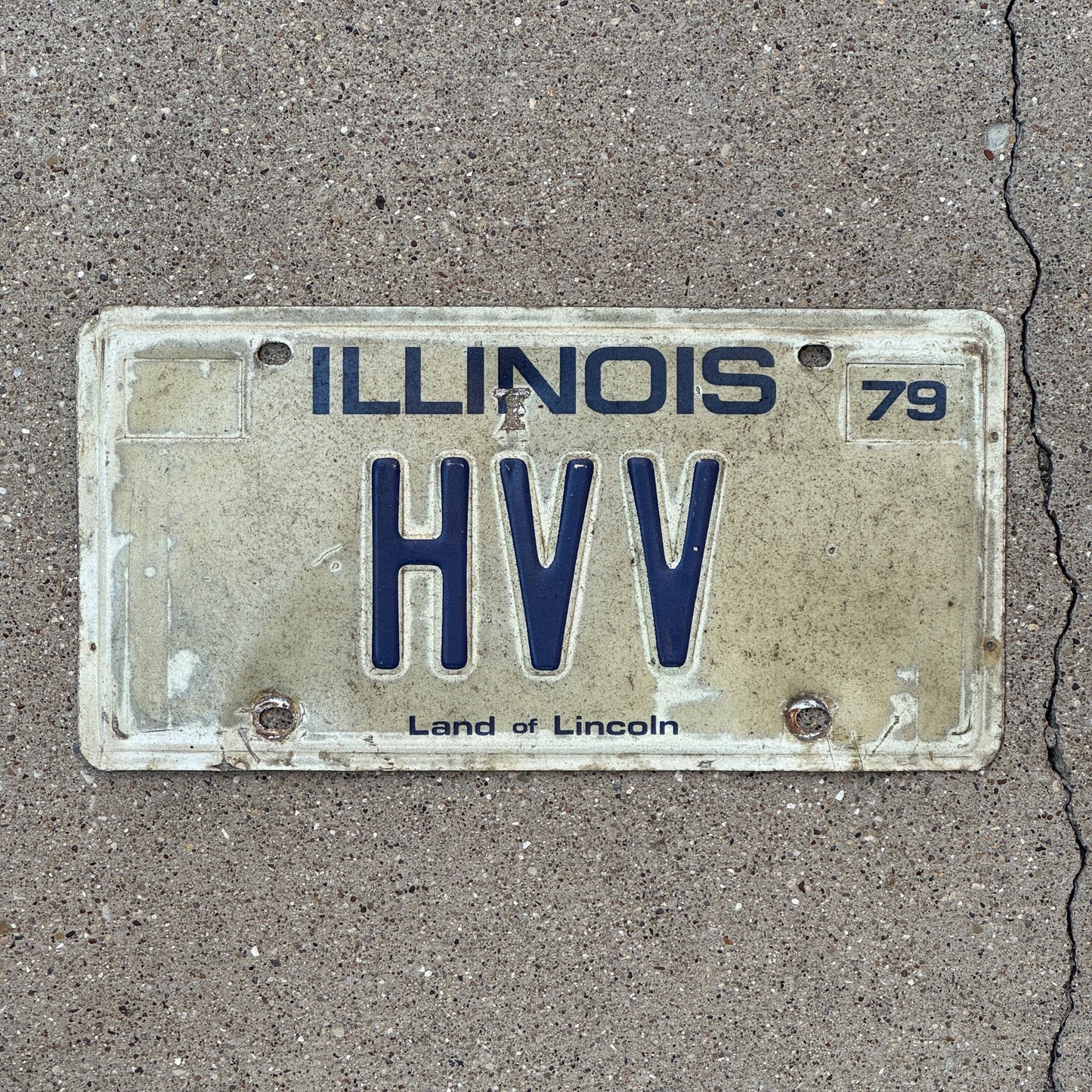 Photo of a 1979 Illinois Vanity License Plate Auto Tag 1 Garage Decor HVV