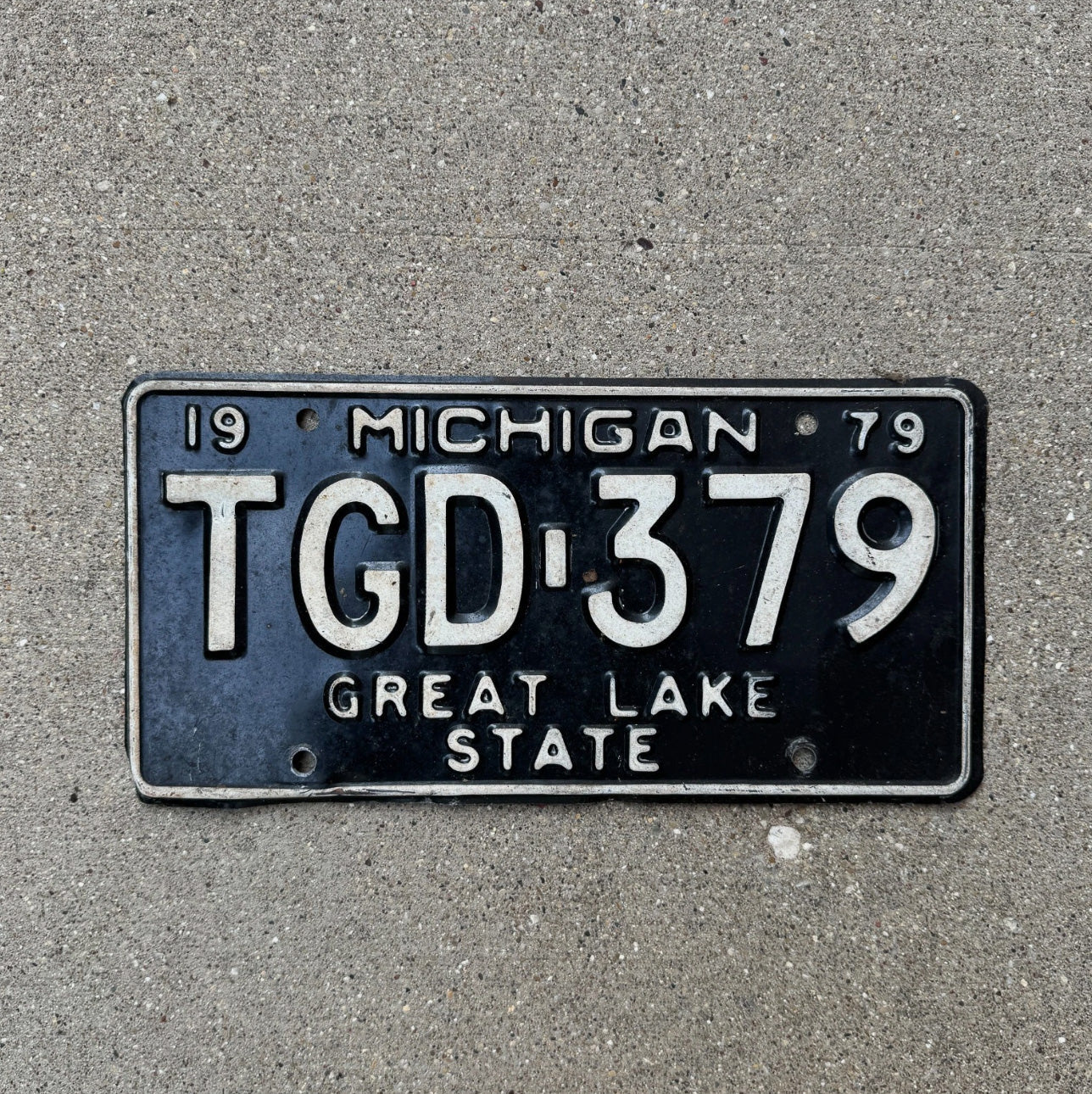 Photo of a 1979 Michigan License Plate Auto Tag Garage Decor Vintage Great Lake State TGD 379