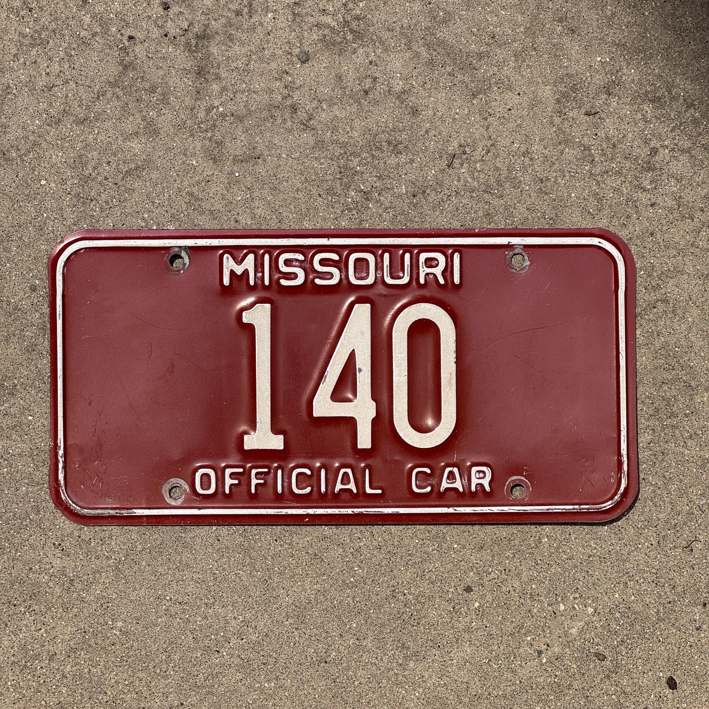 Photo of a 1979 Missouri Official Car License Plate Auto Tag Garage Decor Vintage 140