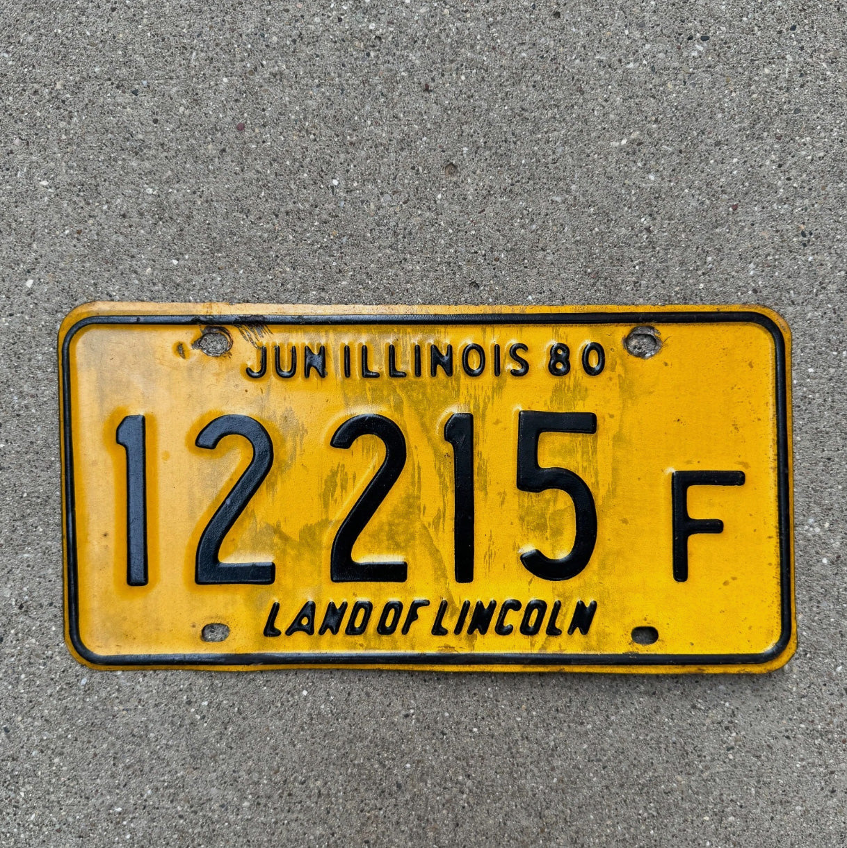 Photo of a 1980 Illinois TRUCK License Plate Auto Tag Garage Decor Vintage License Plate Auto Tag 2 Garage Decor 12215 F