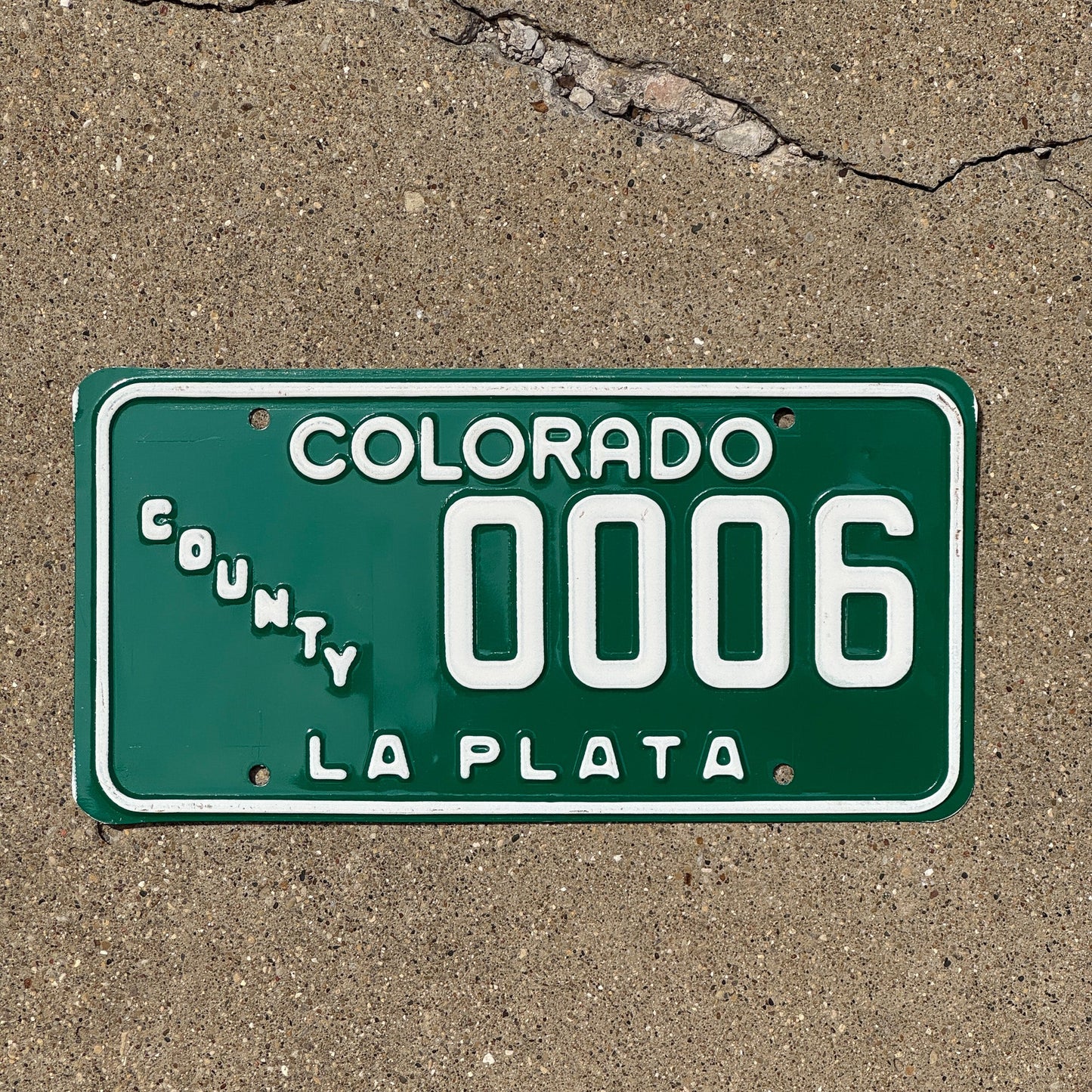 Photo of a 1983 Colorado County License Plate Auto Tag Garage Decor Vintage La Plata County Durango 0006