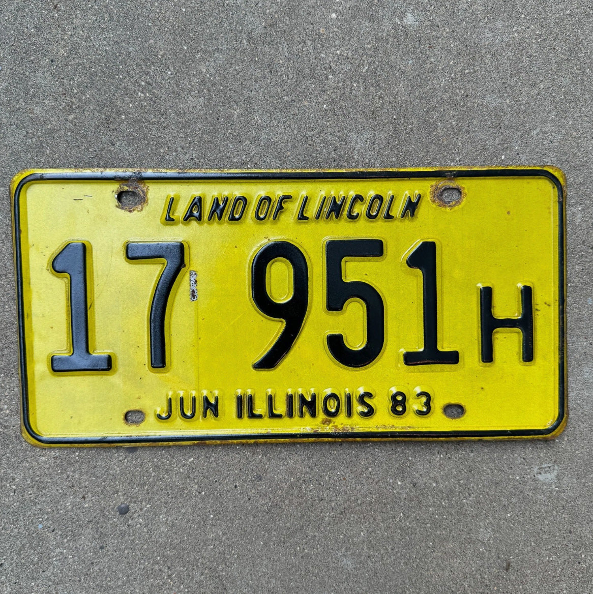 Photo of a 1983 Illinois TRUCK License Plate Auto Tag Garage Decor Vintage License Plate Auto Tag 2 Garage Decor 17 951 H