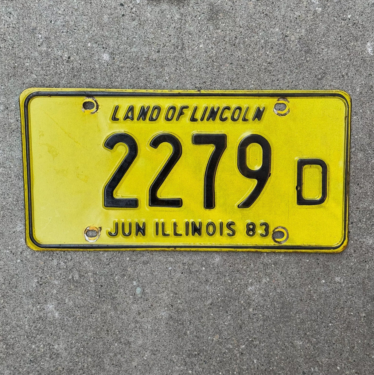 Photo of a 1983 Illinois TRUCK License Plate Auto Tag Garage Decor Vintage License Plate Auto Tag 2 Garage Decor 2279 D