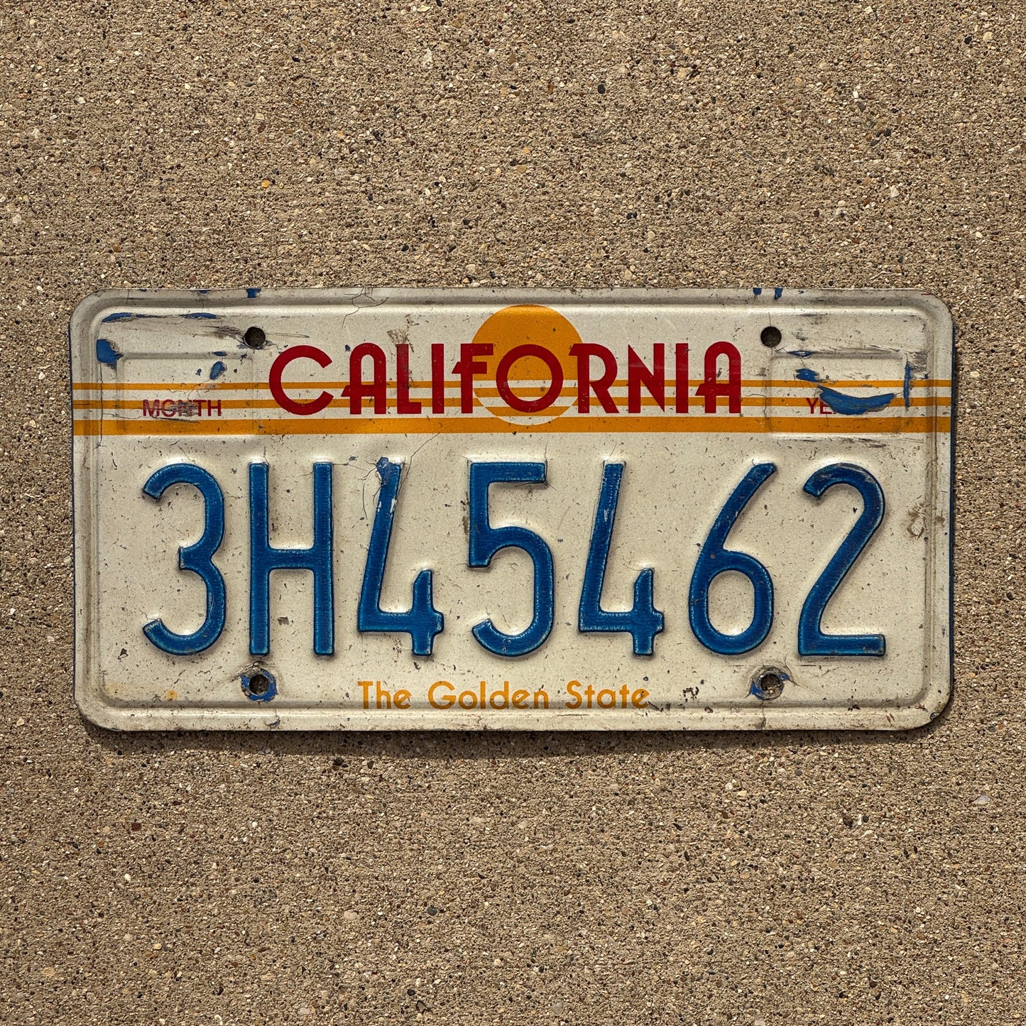 Photo of a 1984 California License Plate Auto Tag Garage Decor Vintage Golden State Sunset 3H45462