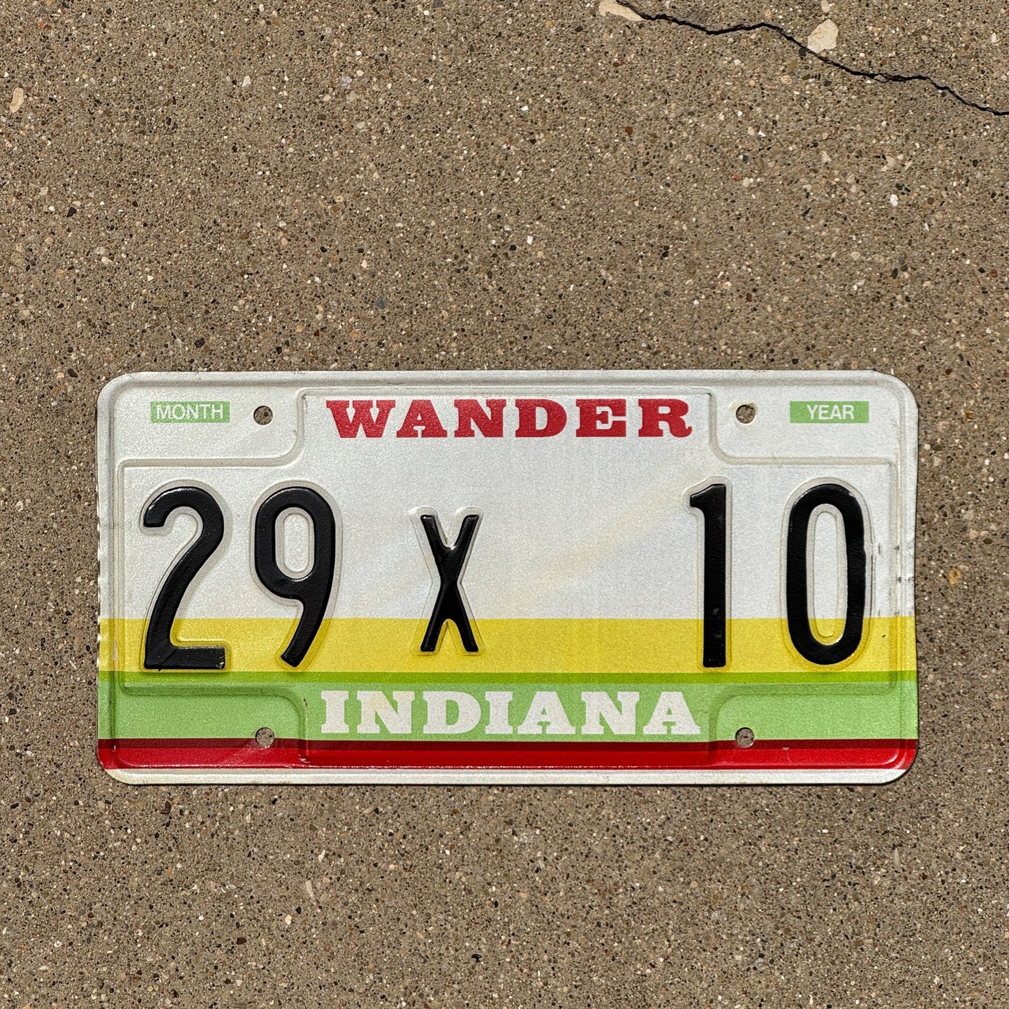 Photo of a 1985 Indiana License Plate Auto Tag 1 Garage Decor Hamilton County 29 X 10