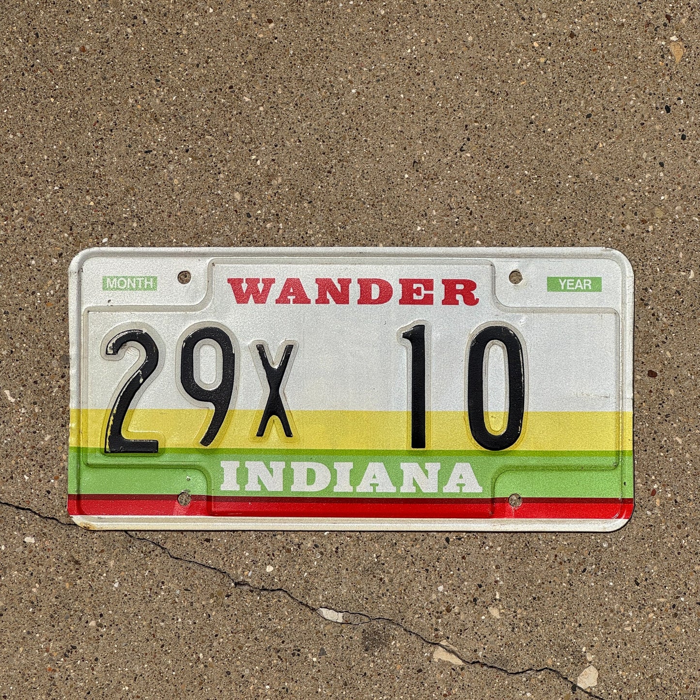 Photo of a 1985 Indiana License Plate Auto Tag 2 Garage Decor Hamilton County 29 X 10