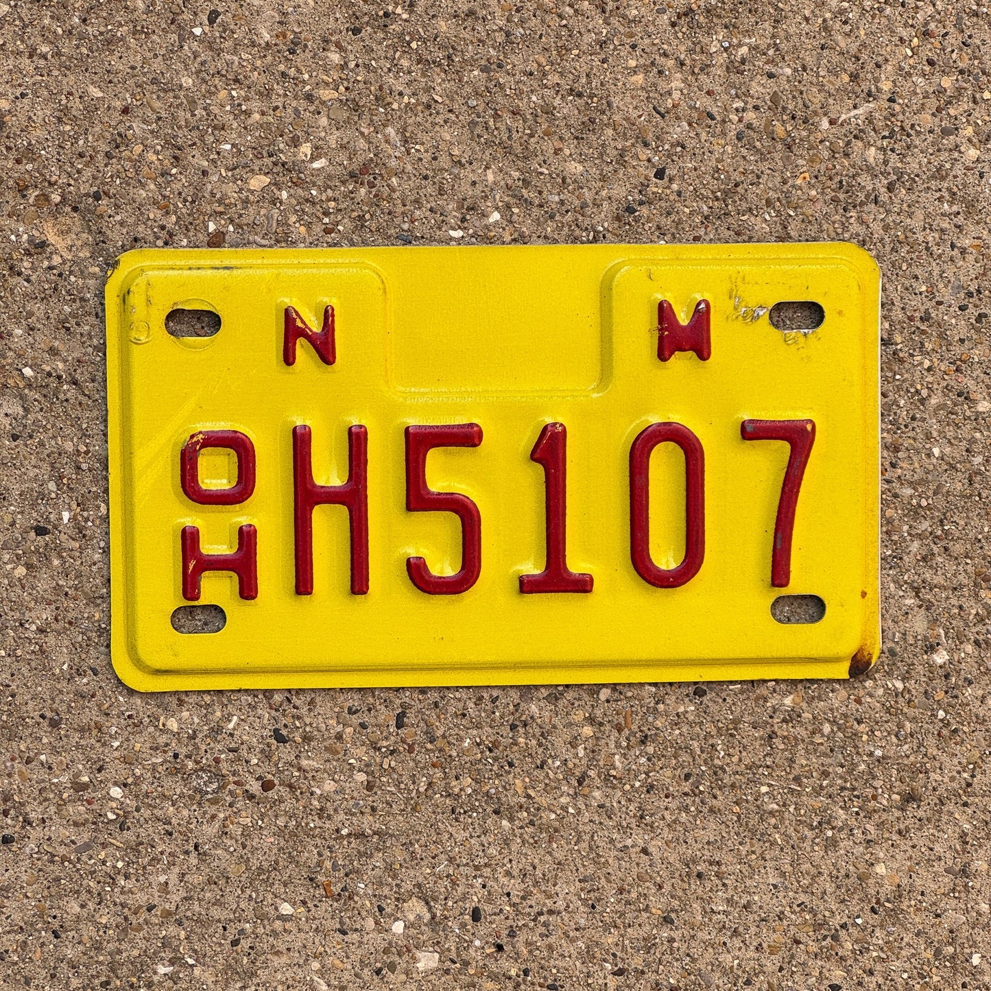Photo of a 1988 New Mexico Off Highway License Plate Auto Tag Garage Decor Vintage Small Oddball H 5107