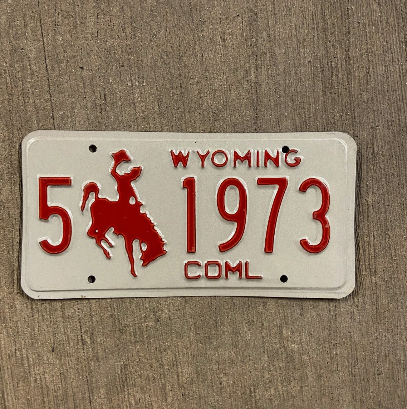 Photo of a 1988 Wyoming Truck License Plate Auto Tag Garage Decor Vintage Albany Birth Year 5 5 1973