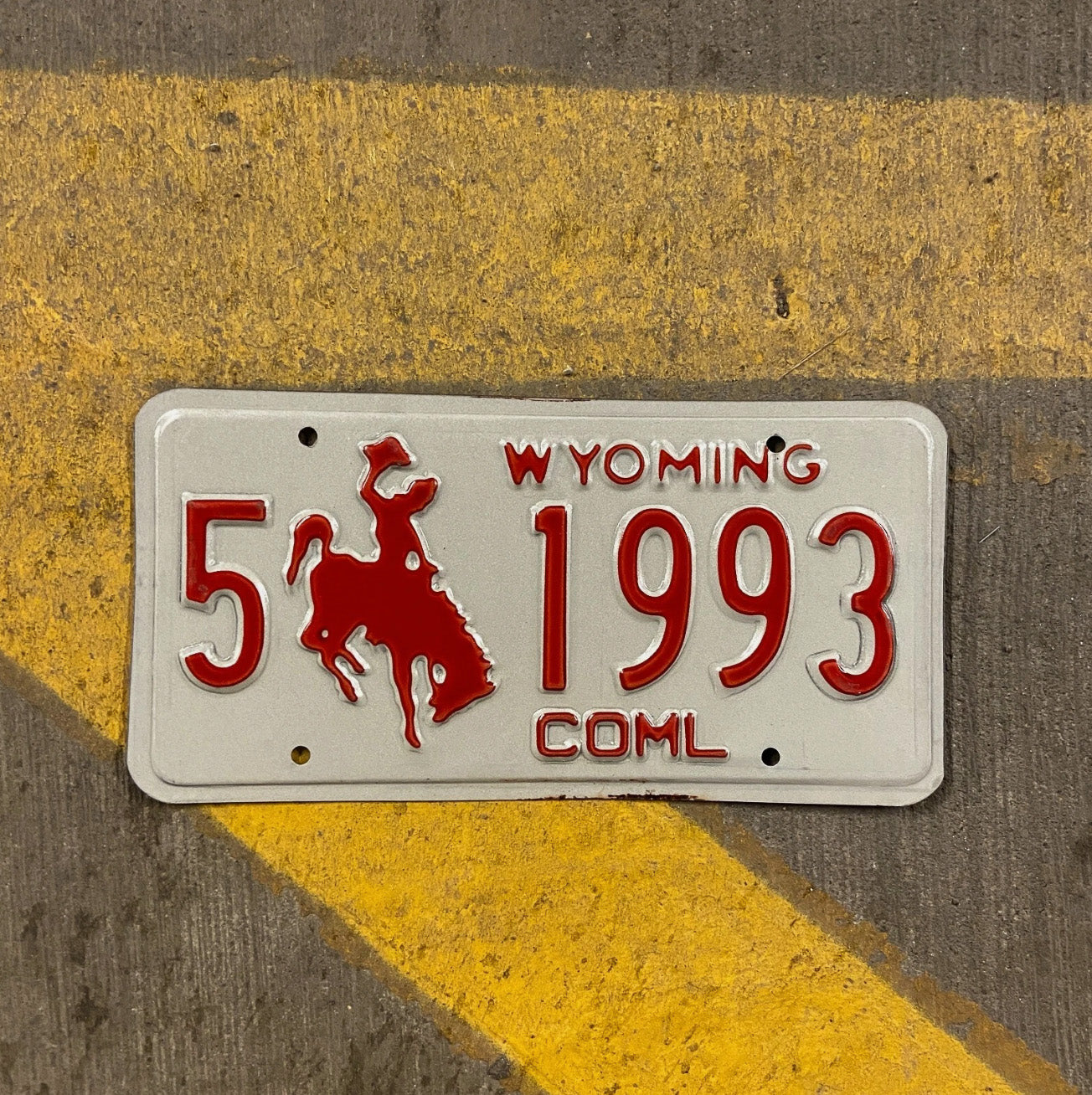 Photo of a 1988 Wyoming Truck License Plate Auto Tag Garage Decor Vintage Albany Birth Year 5 5 1993