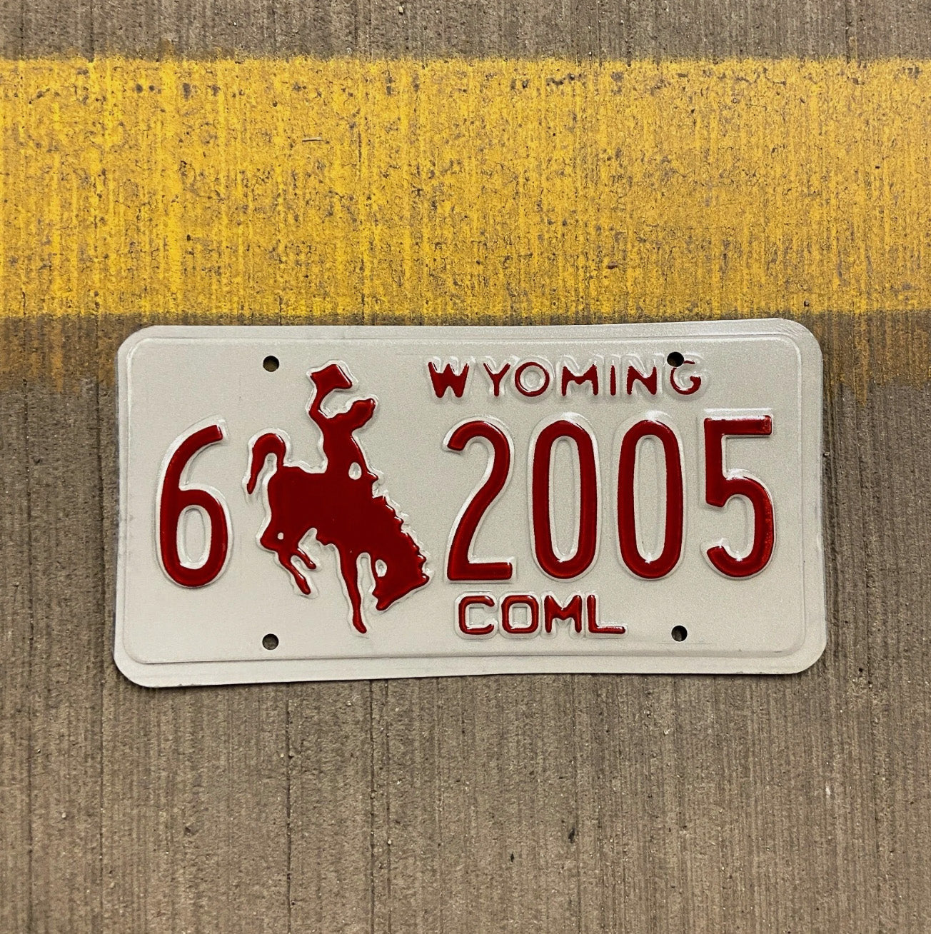 Photo of a 1988 Wyoming Truck License Plate Auto Tag Garage Decor Vintage Carbon Birth Year 6 2005