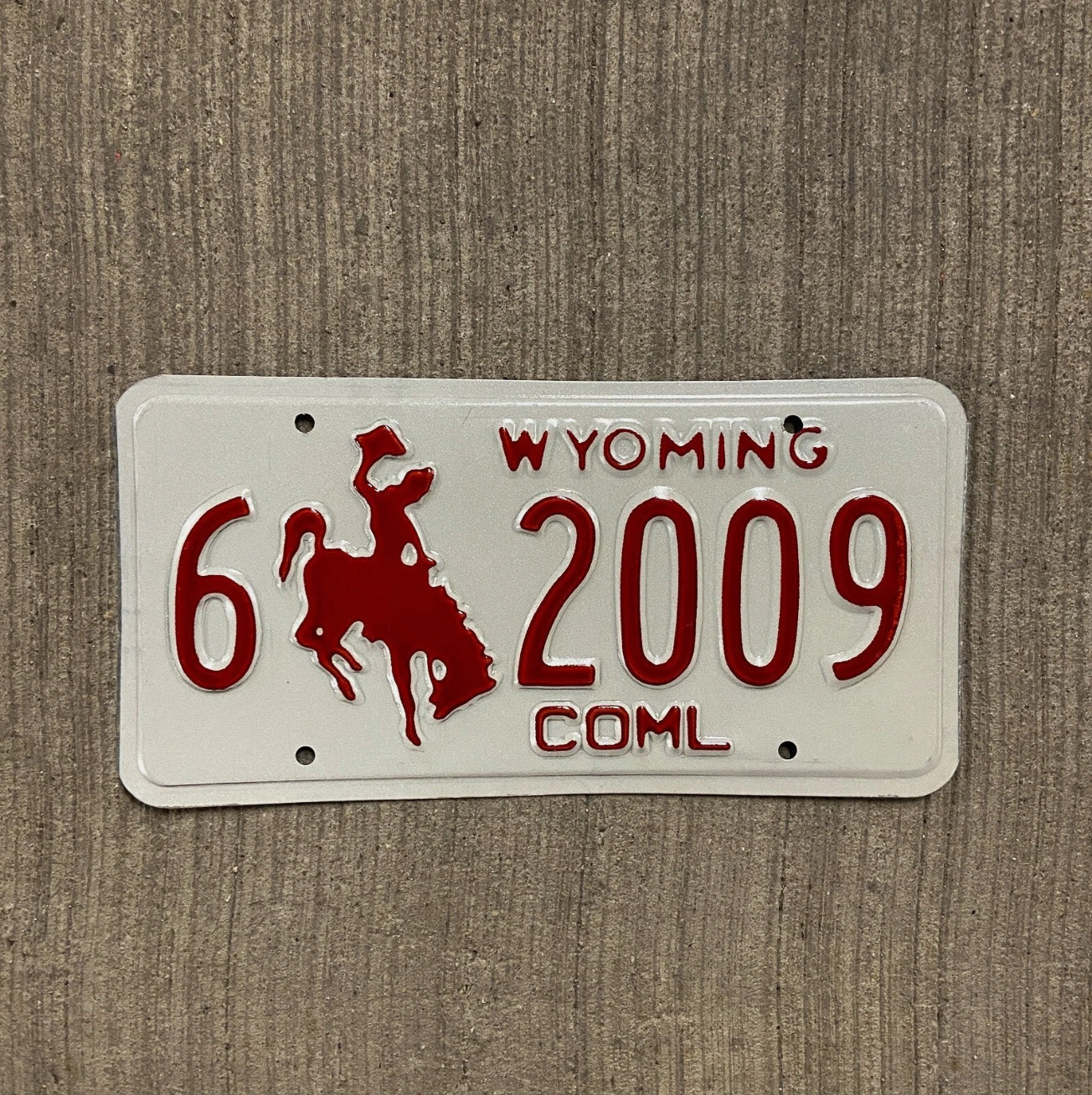 Photo of a 1988 Wyoming Truck License Plate Auto Tag Garage Decor Vintage Carbon Birth Year 6 2009