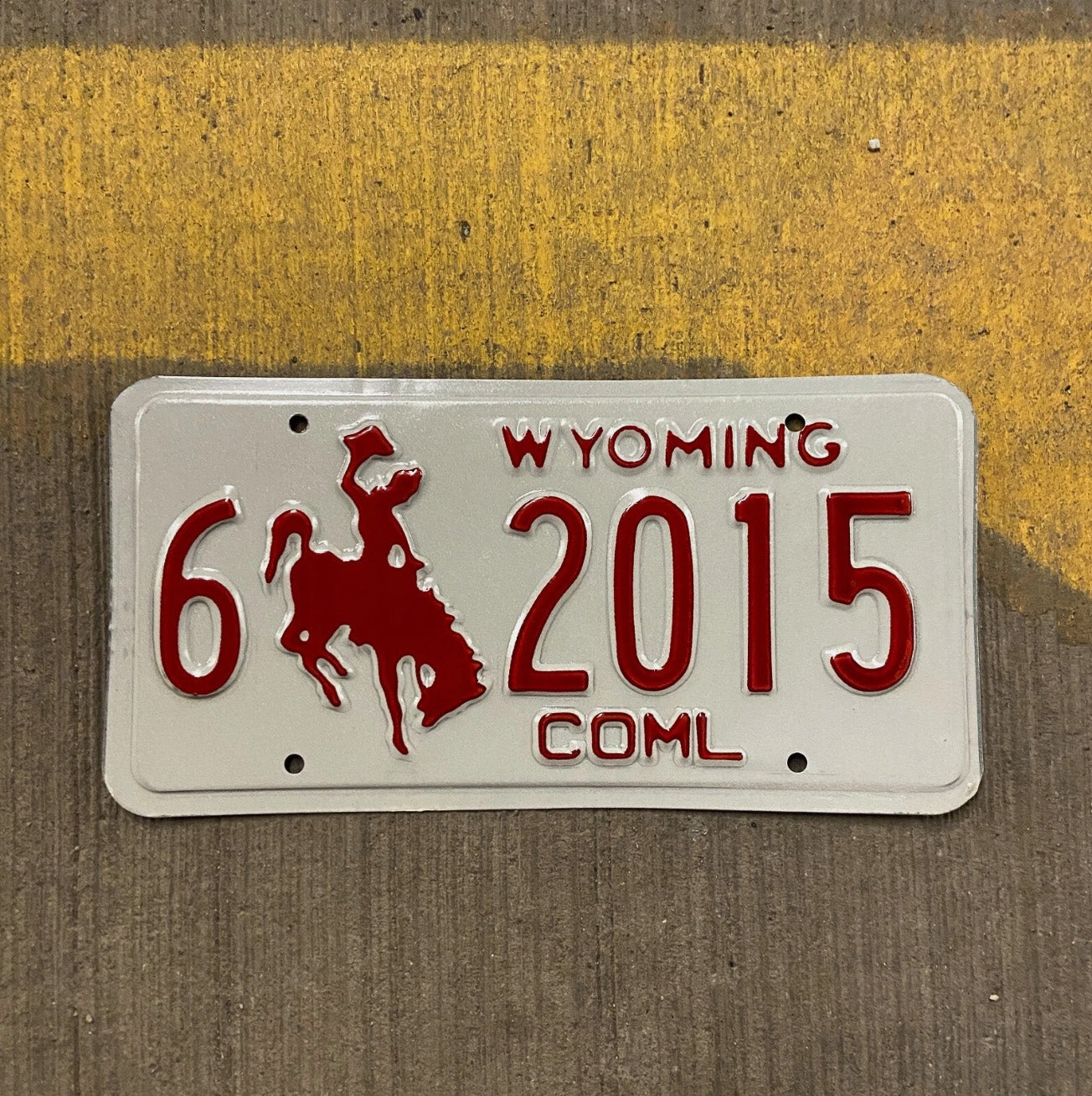 Photo of a 1988 Wyoming Truck License Plate Auto Tag Garage Decor Vintage Carbon Birth Year 6 2015