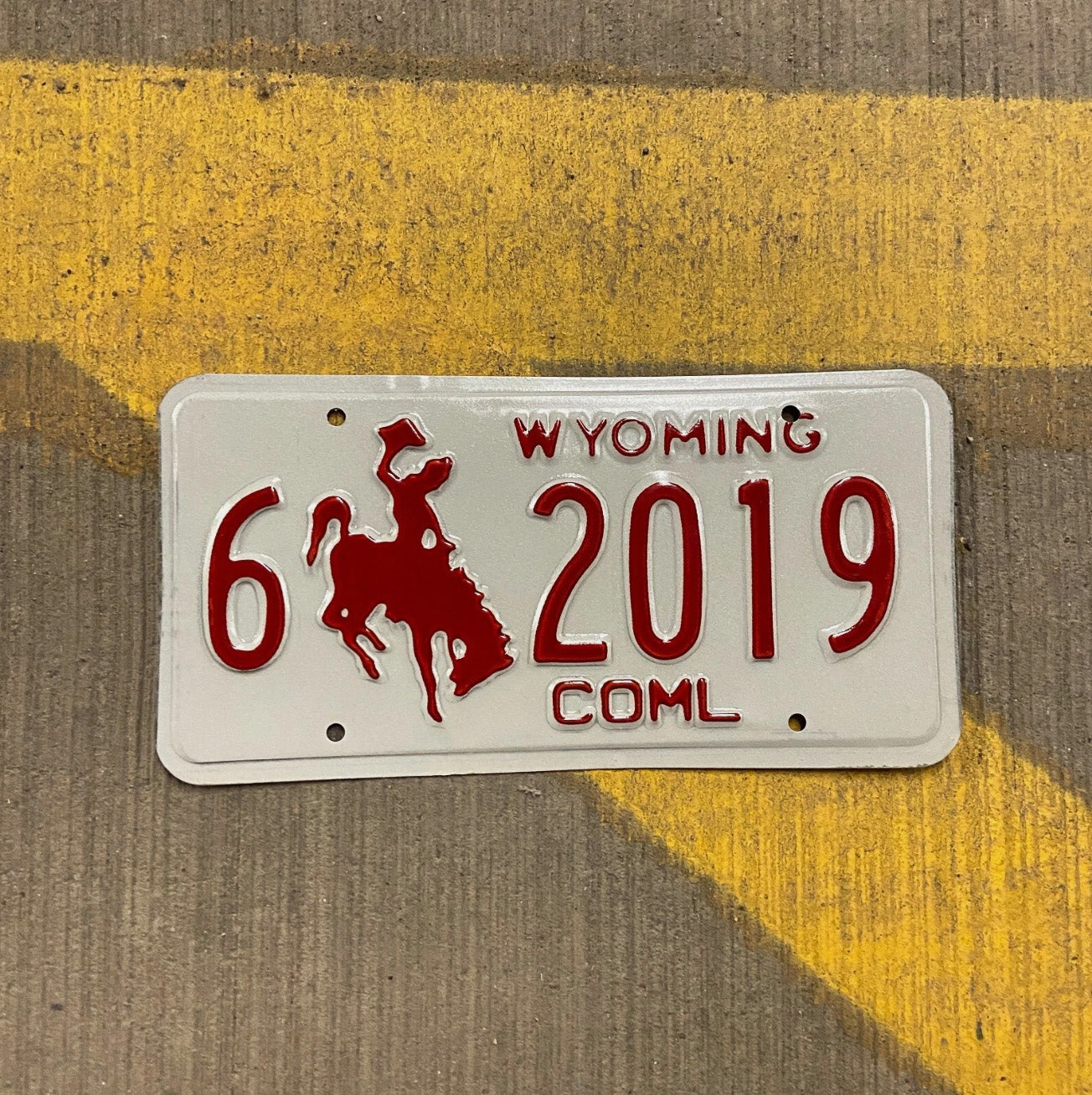 Photo of a 1988 Wyoming Truck License Plate Auto Tag Garage Decor Vintage Carbon Birth Year 6 2019