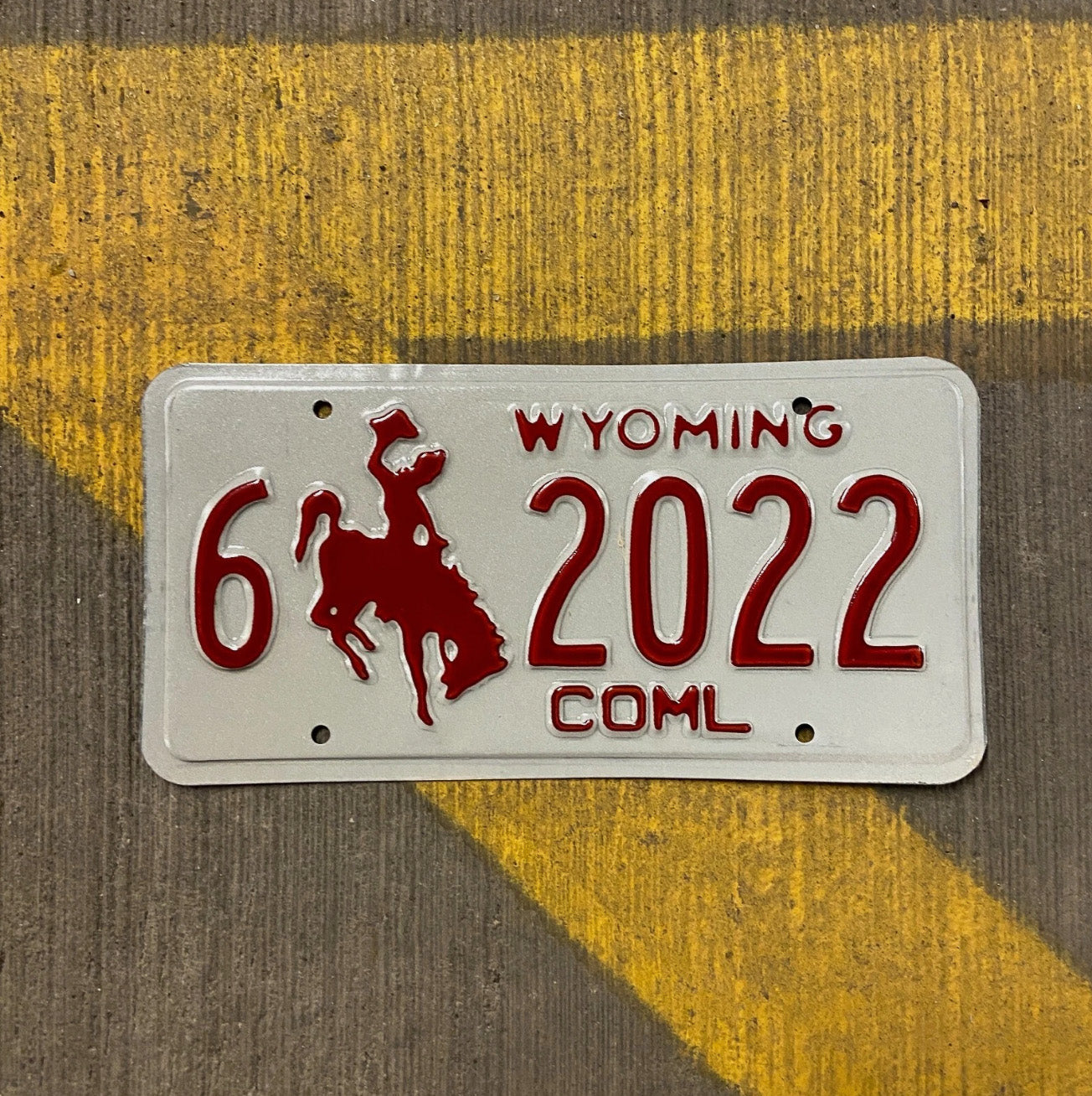 Photo of a 1988 Wyoming Truck License Plate Auto Tag Garage Decor Vintage Carbon Birth Year 6 2022