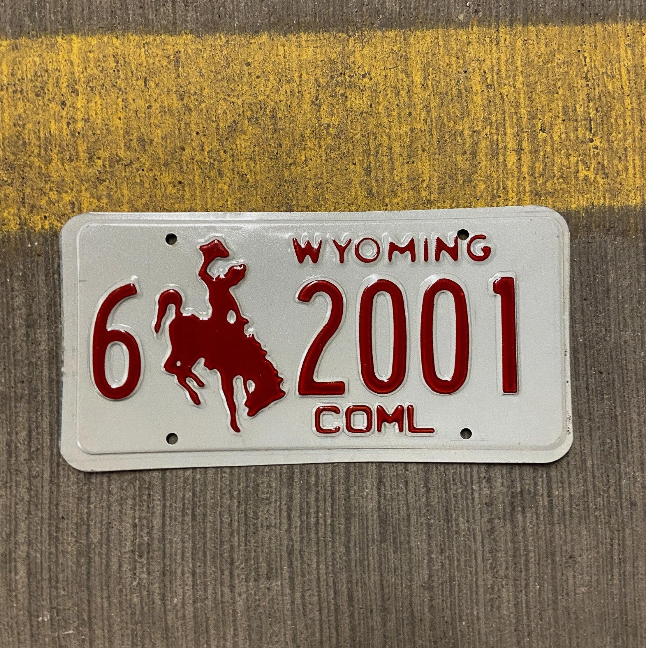 Photo of a 1988 Wyoming Truck License Plate Auto Tag Garage Decor Vintage Carbon Birth Year 6 6 2001