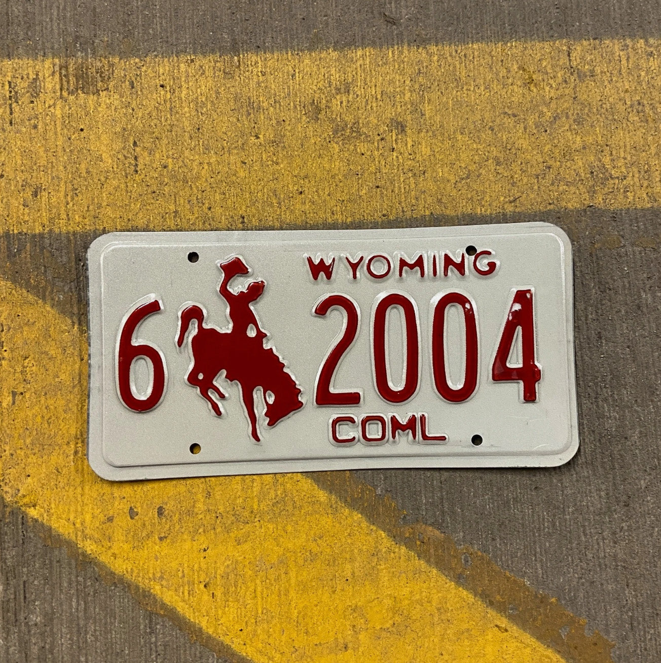 Photo of a 1988 Wyoming Truck License Plate Auto Tag Garage Decor Vintage Carbon Birth Year 6 6 2004