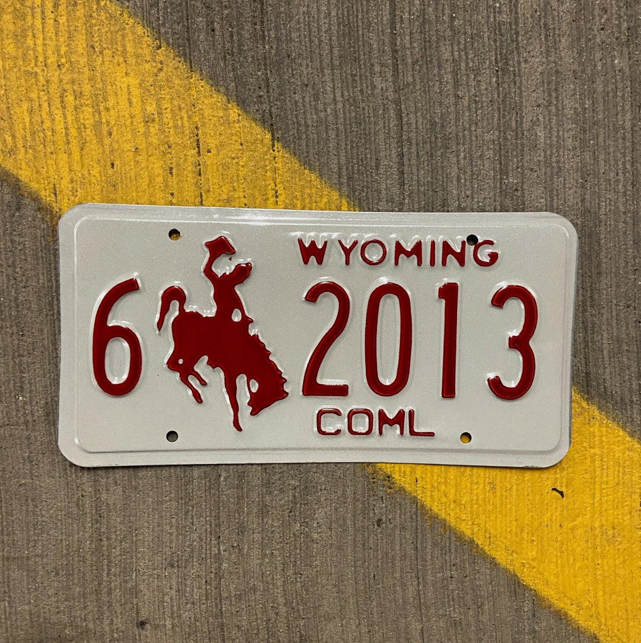 Photo of a 1988 Wyoming Truck License Plate Auto Tag Garage Decor Vintage Carbon Birth Year 6 6 2013