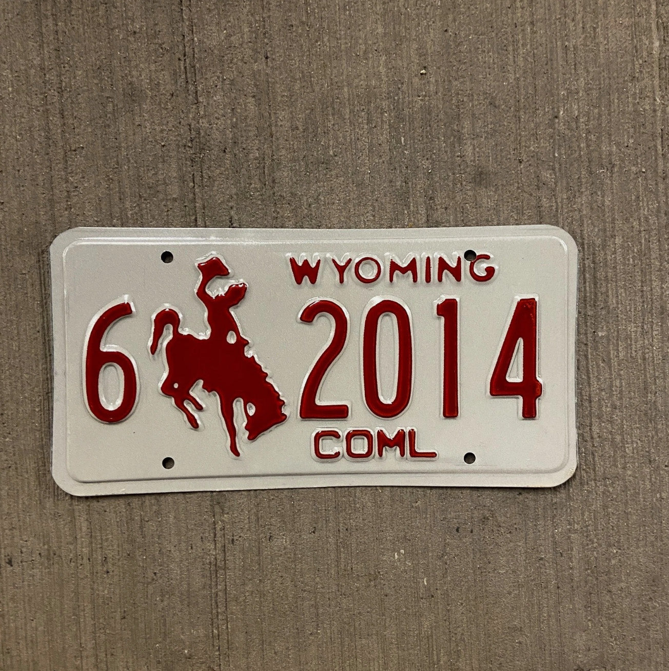 Photo of a 1988 Wyoming Truck License Plate Auto Tag Garage Decor Vintage Carbon Birth Year 6 6 2014