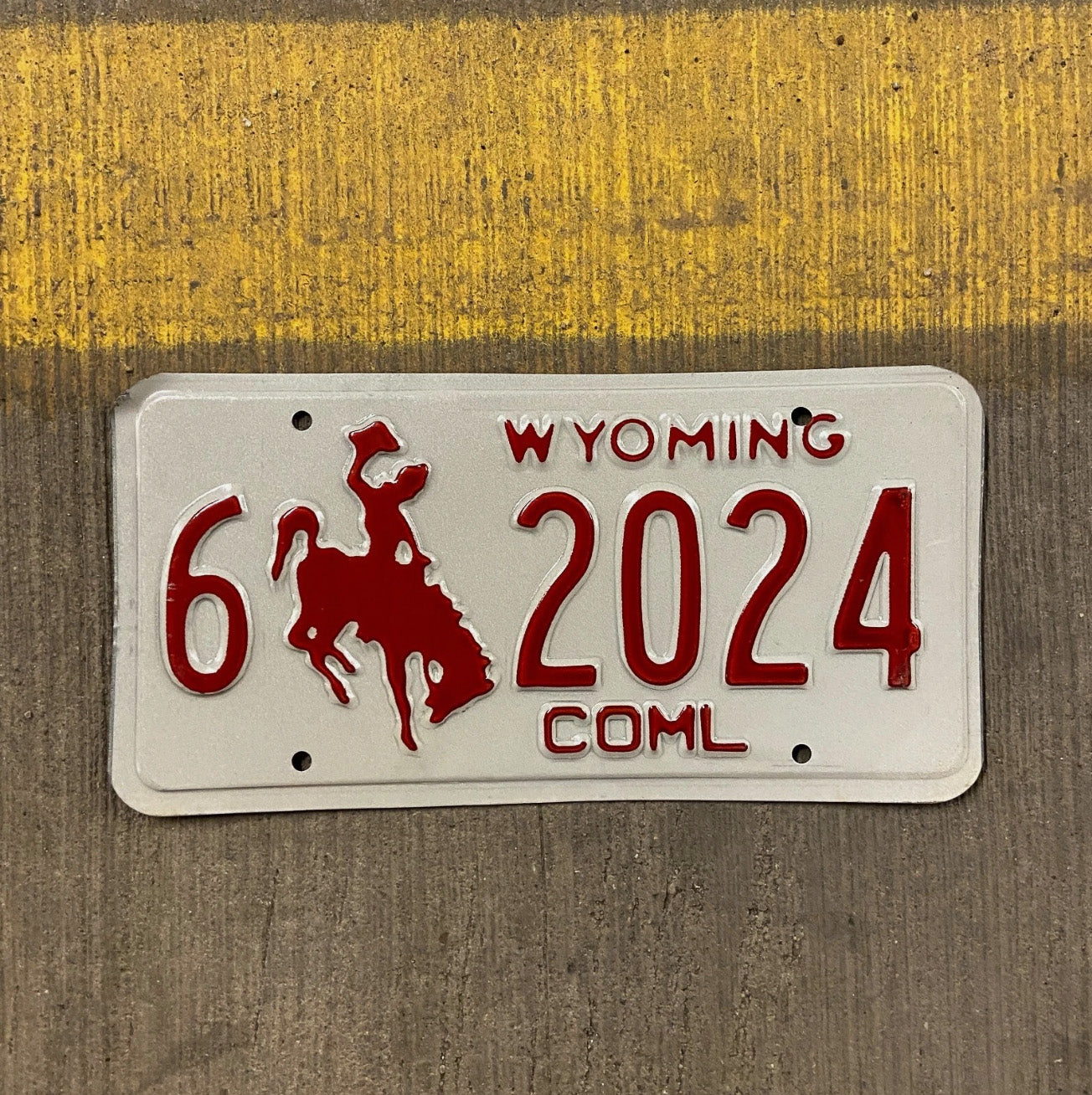 Photo of a 1988 Wyoming Truck License Plate Auto Tag Garage Decor Vintage Carbon Birth Year 6 6 2024