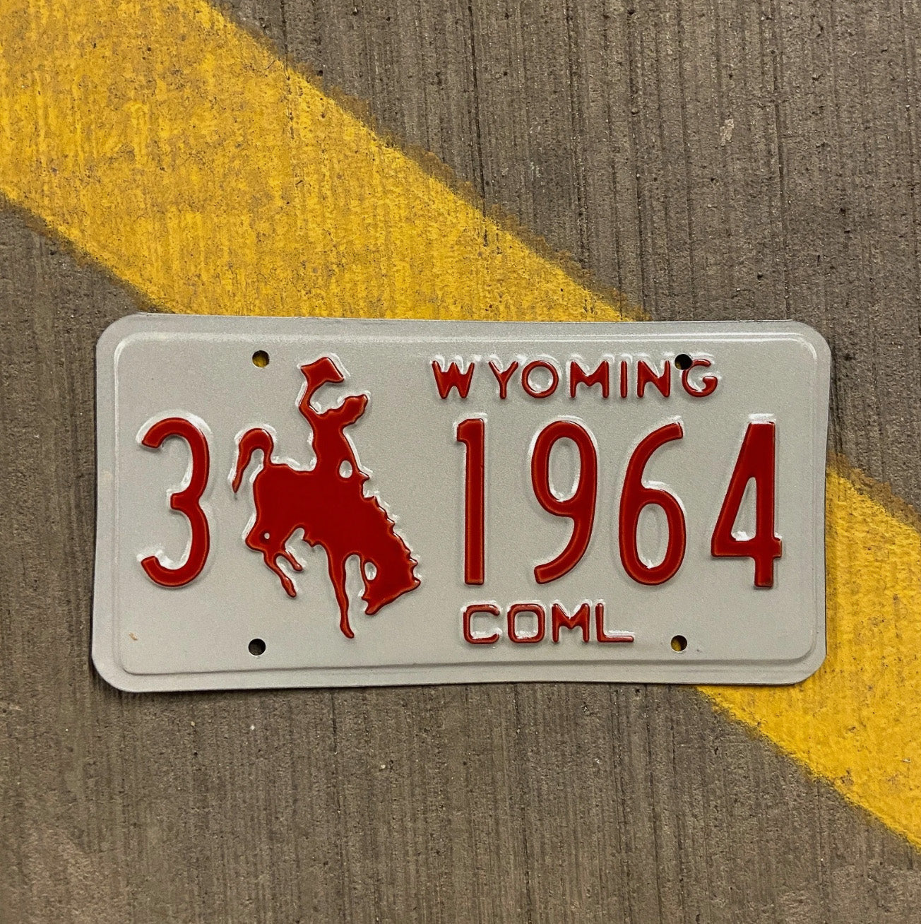 Photo of a 1988 Wyoming Truck License Plate Auto Tag Garage Decor Vintage Sheridan Birth Year 3 1964