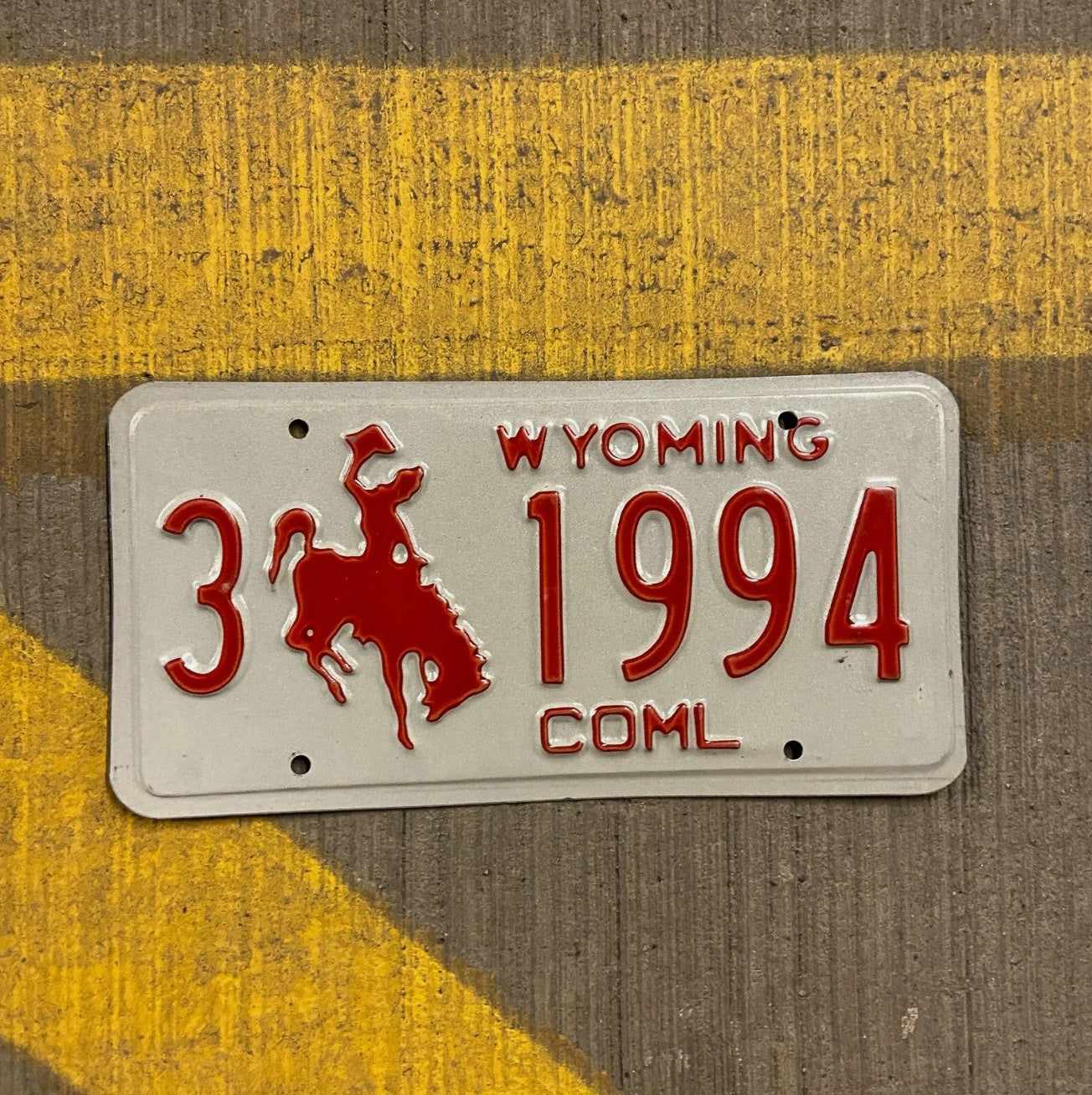 Photo of a 1988 Wyoming Truck License Plate Auto Tag Garage Decor Vintage Sheridan Birth Year 3 3 1994