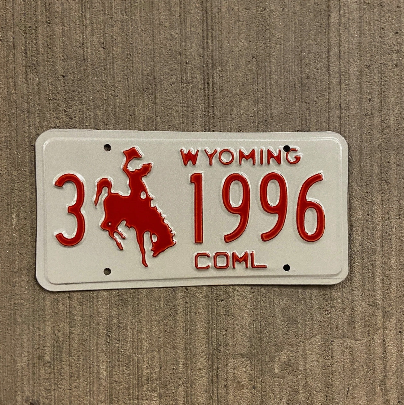 Photo of a 1988 Wyoming Truck License Plate Auto Tag Garage Decor Vintage Sheridan Birth Year 3 3 1996