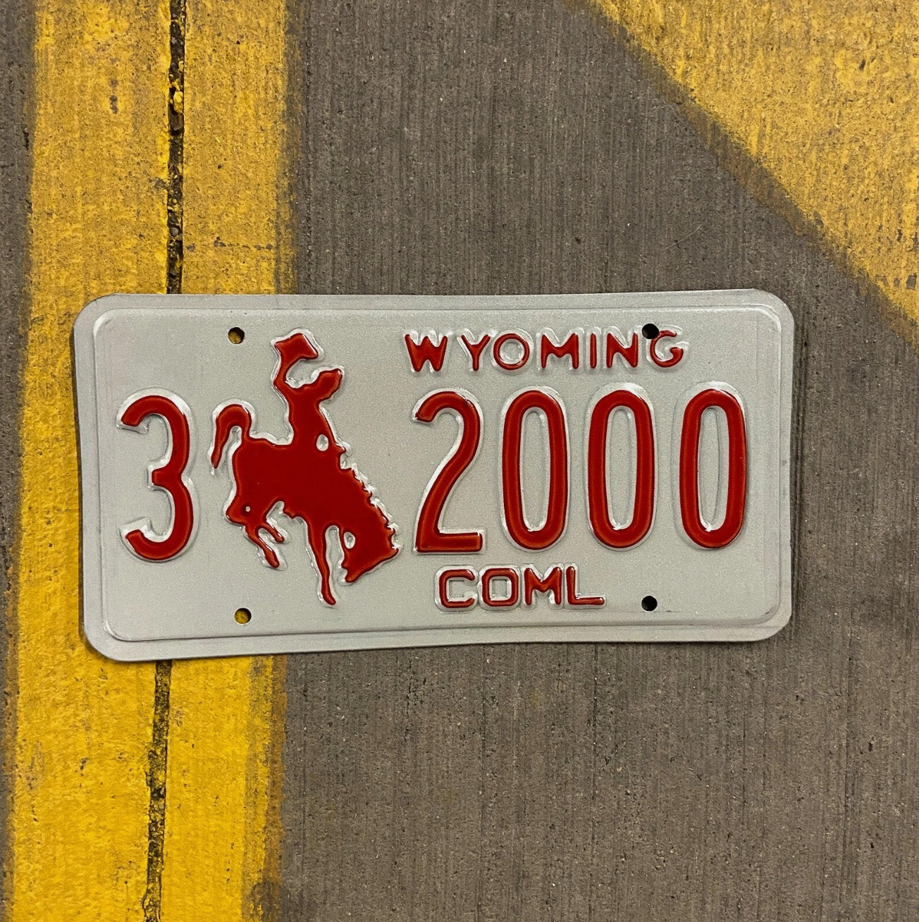 Photo of a 1988 Wyoming Truck License Plate Auto Tag Garage Decor Vintage Sheridan Birth Year 3 3 2000